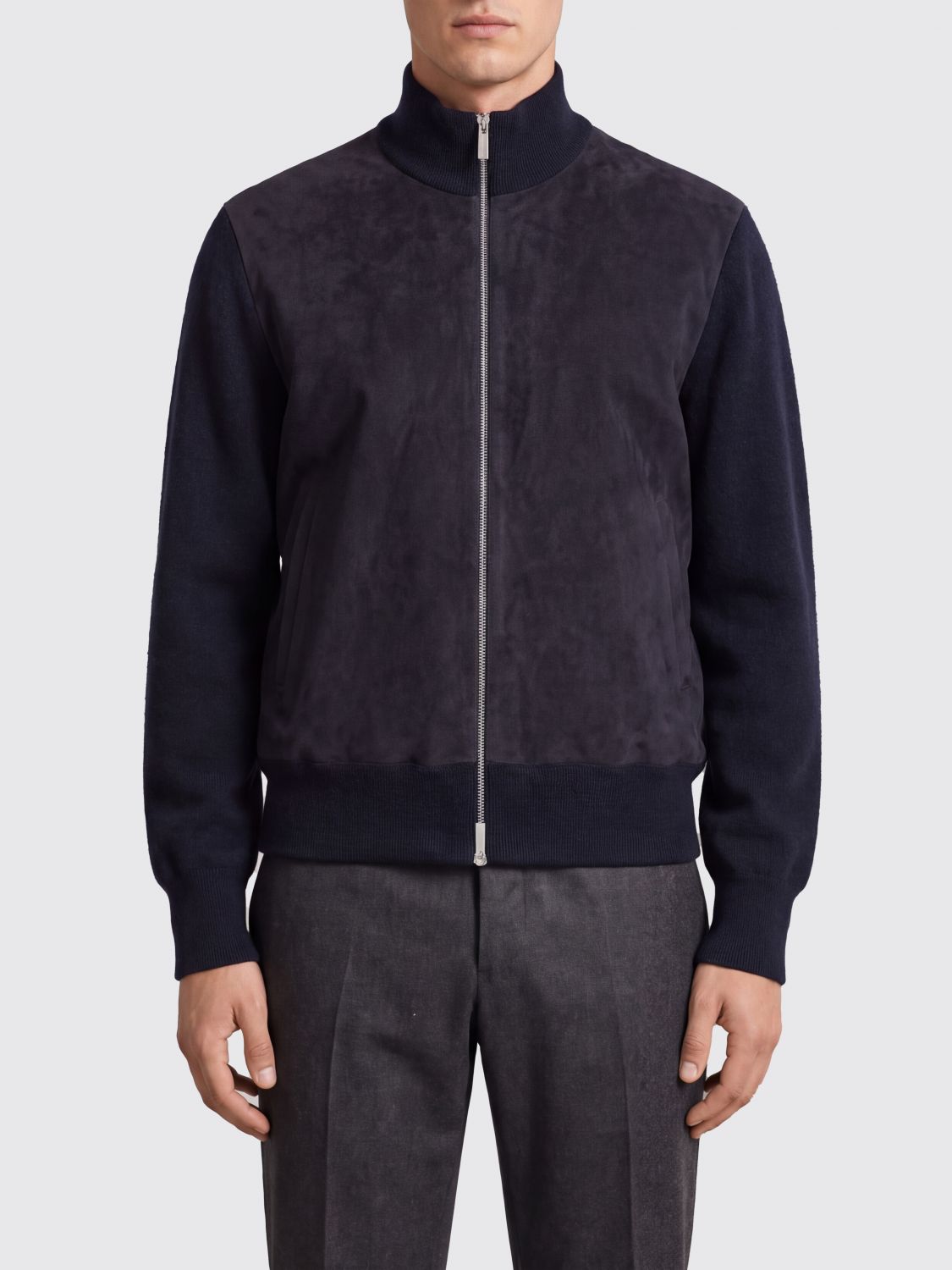 FERRAGAMO Jacket Men color Navy