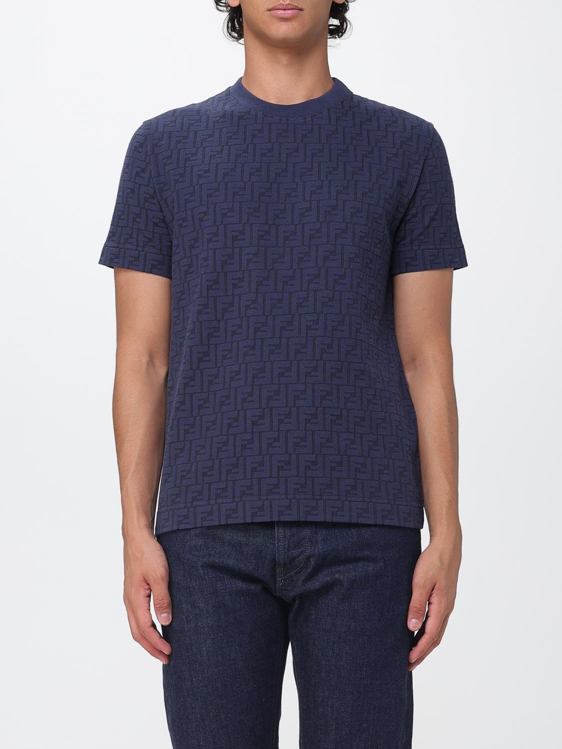 FENDI T-Shirt Herren Farbe Blau