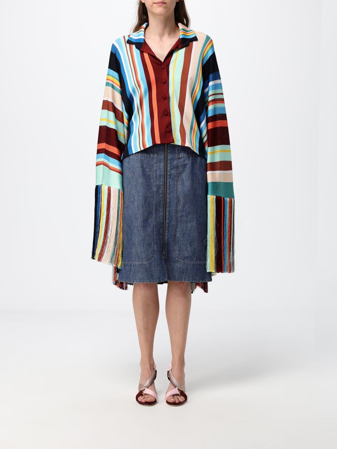 Fendi Coat Woman In Multicolor