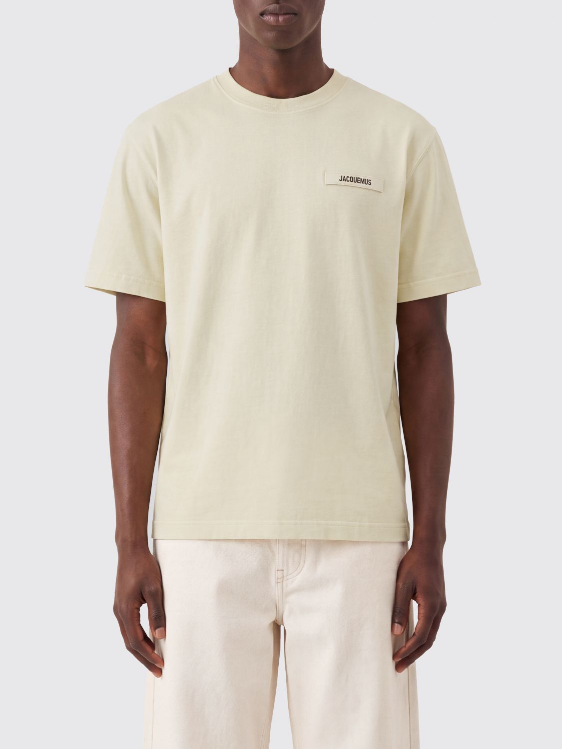 JACQUEMUS Contrast Appliqué Logo Cotton Crew-Neck T-Shirt