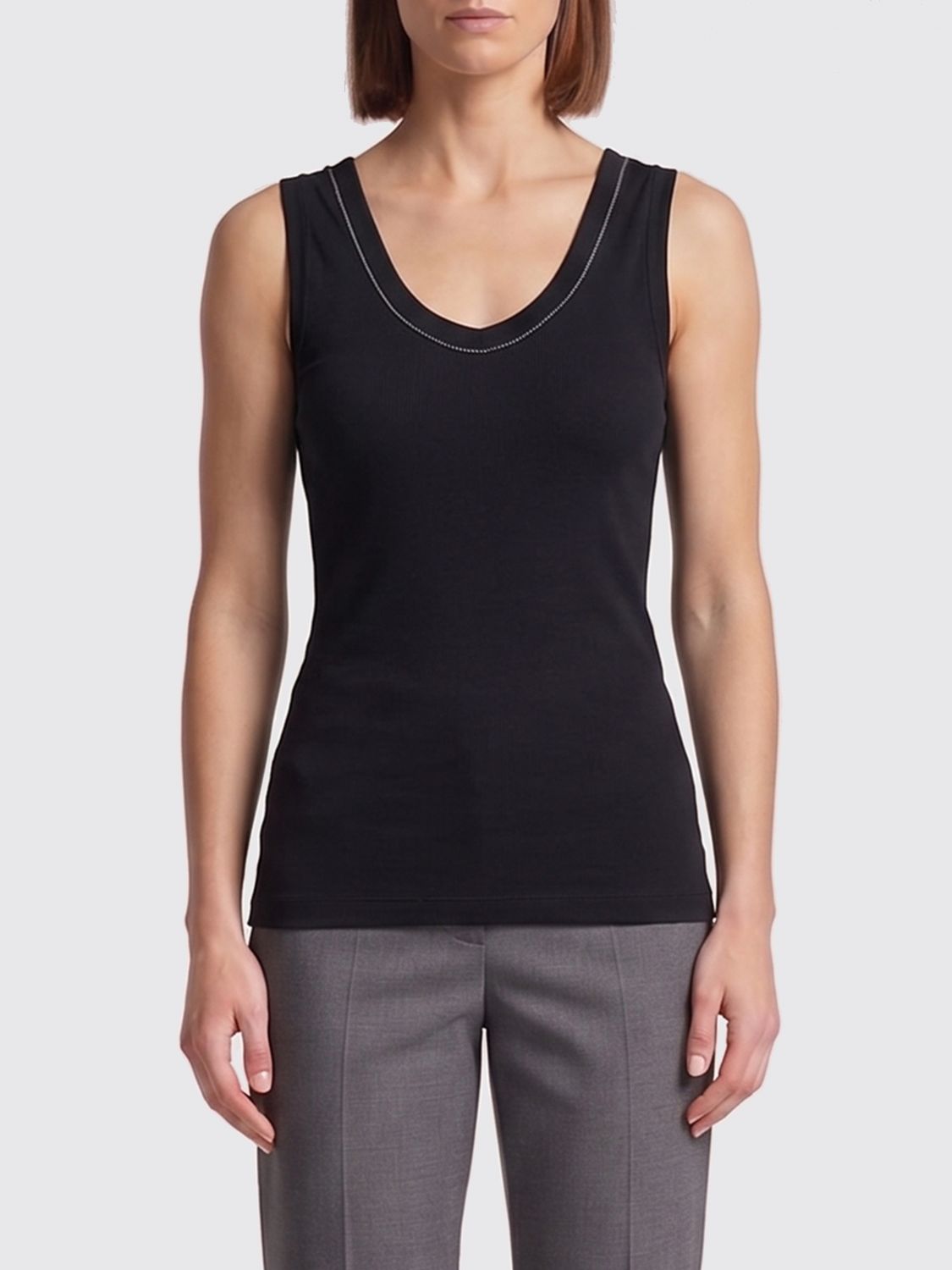 BRUNELLO CUCINELLI Top Donna colore Nero