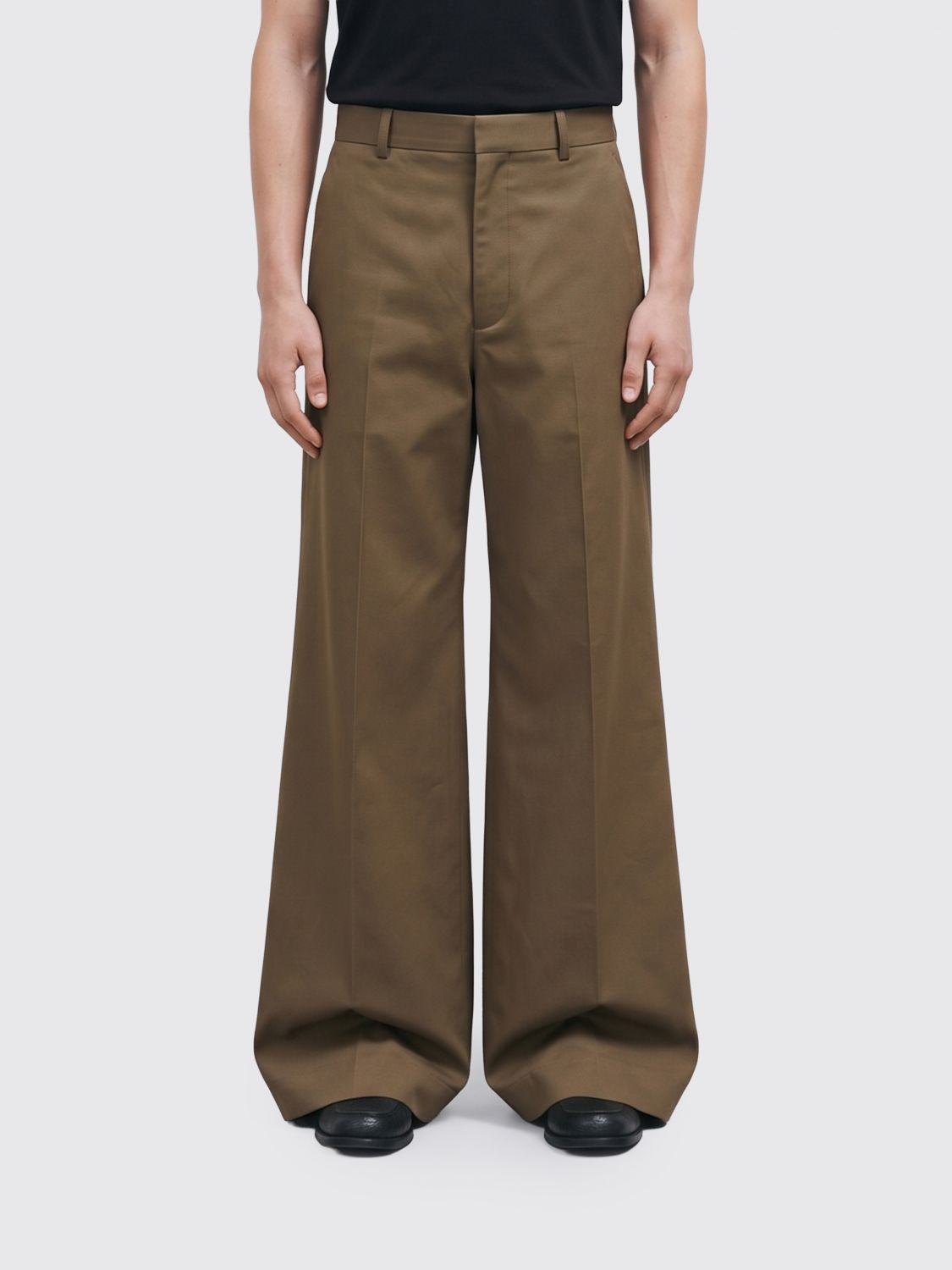 BALENCIAGA Weit geschnittene Chino-Hose aus Baumwolle mit mittlerer Leibhöhe
