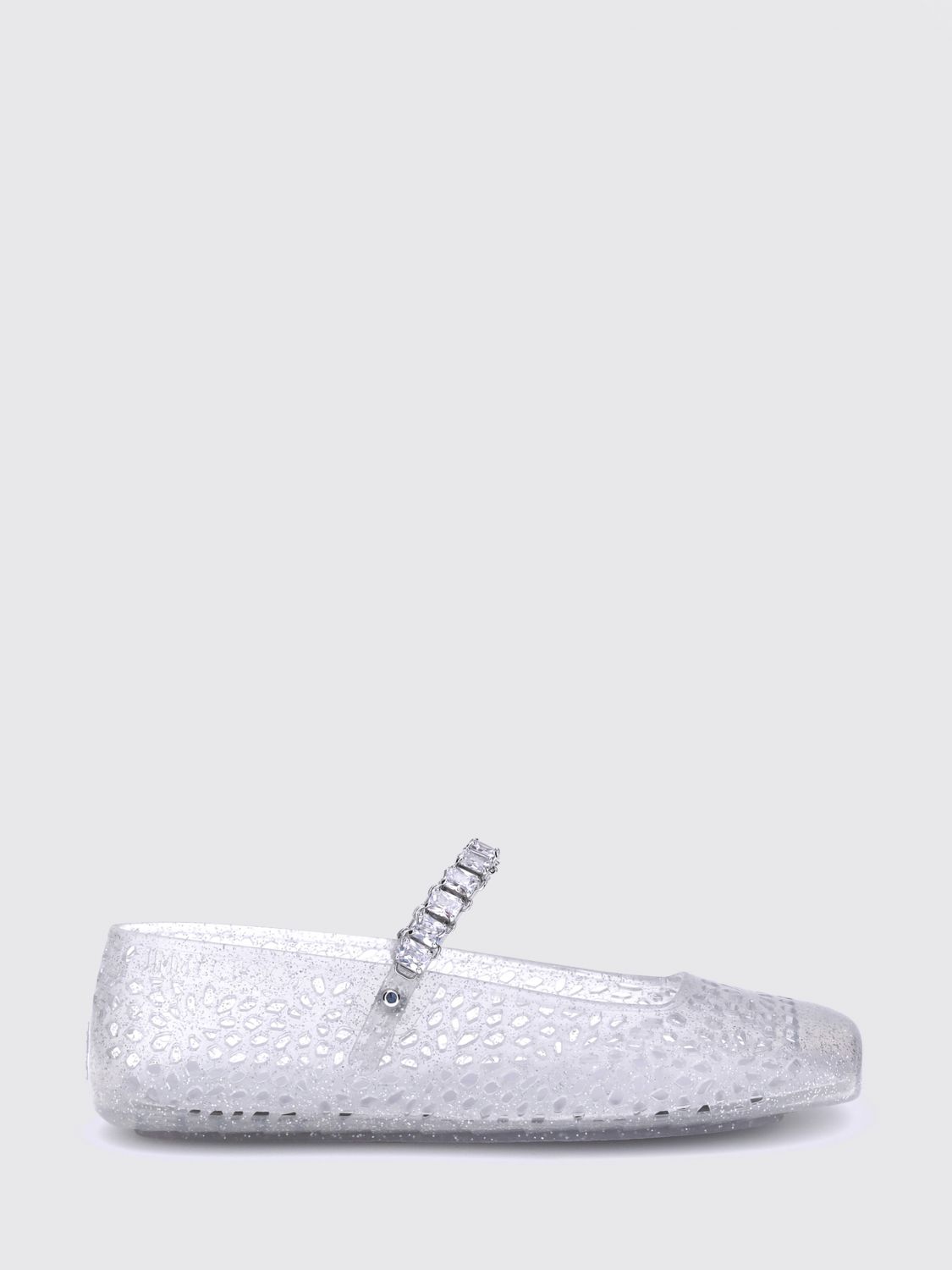 JIMMY CHOO Ballet Flat Woman color Transparent
