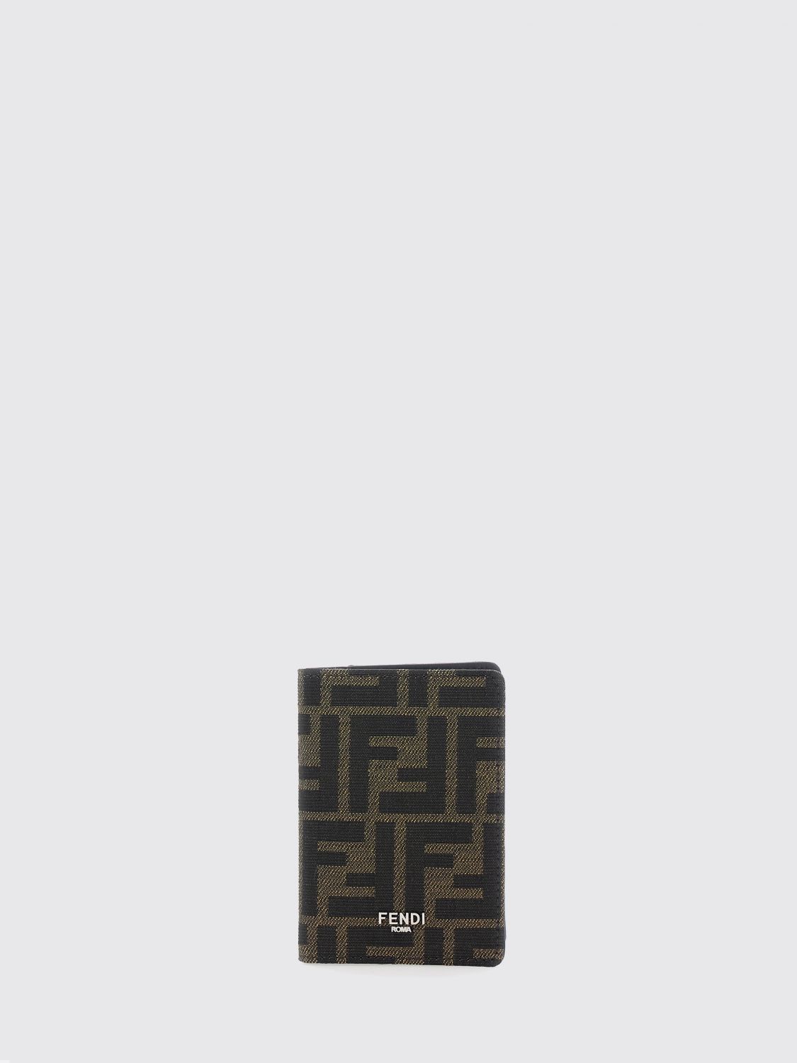 FENDI Faltbares Kartenetui aus technischem Gewebe mit durchgehendem FF-Monogramm