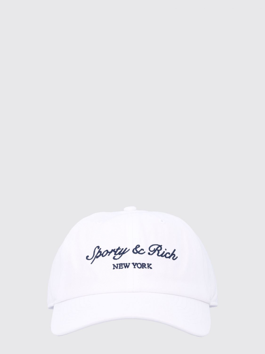 SPORTY & RICH Embroidered Logo Cotton Baseball Cap