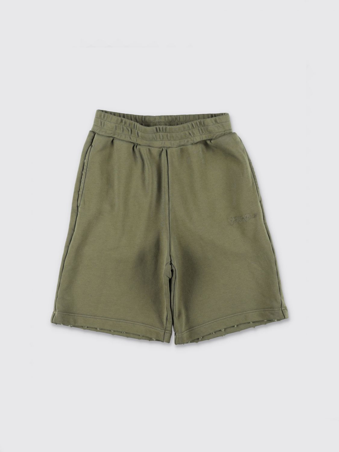 GOLDEN GOOSE Pantaloncini shorts da bambino in cotone con vita alta elasticizzata