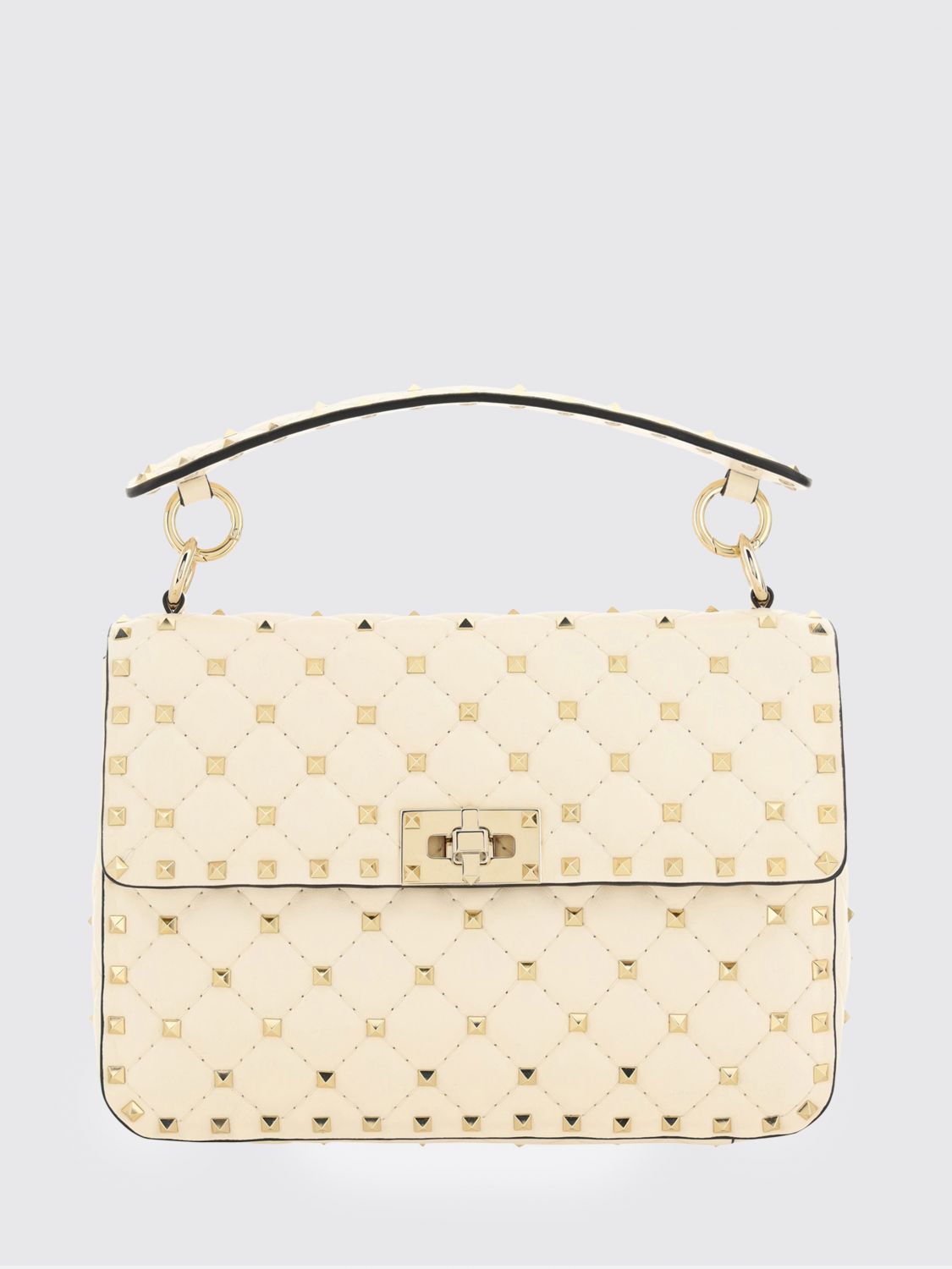 VALENTINO GARAVANI Mini borsa a mano Rockstud Spike in nappa matelassé con borchie