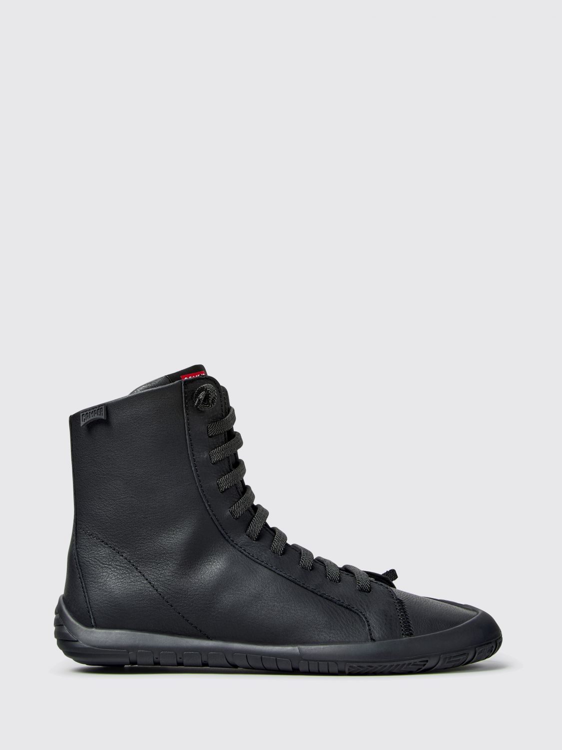 CAMPER Stivali outdoor in pelle di vitello liscia con zip laterale