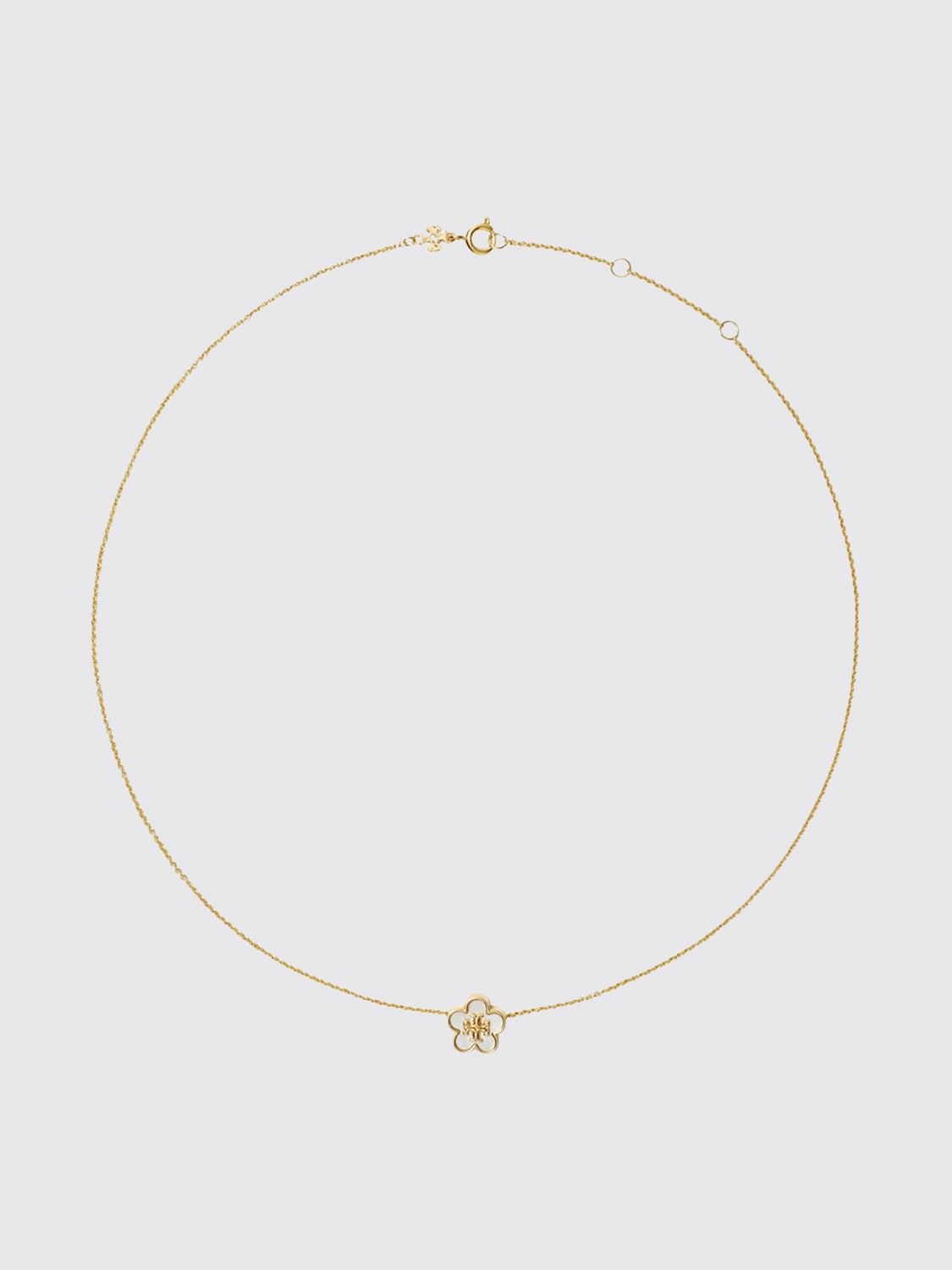 TORY BURCH Forget Me Not Mother-of-Pearl Flower Gold-Plated Necklace　トリー バーチ フォーゲット ミー ノット マザーオブパール フラワー ゴールドメッキ ネックレス TORY