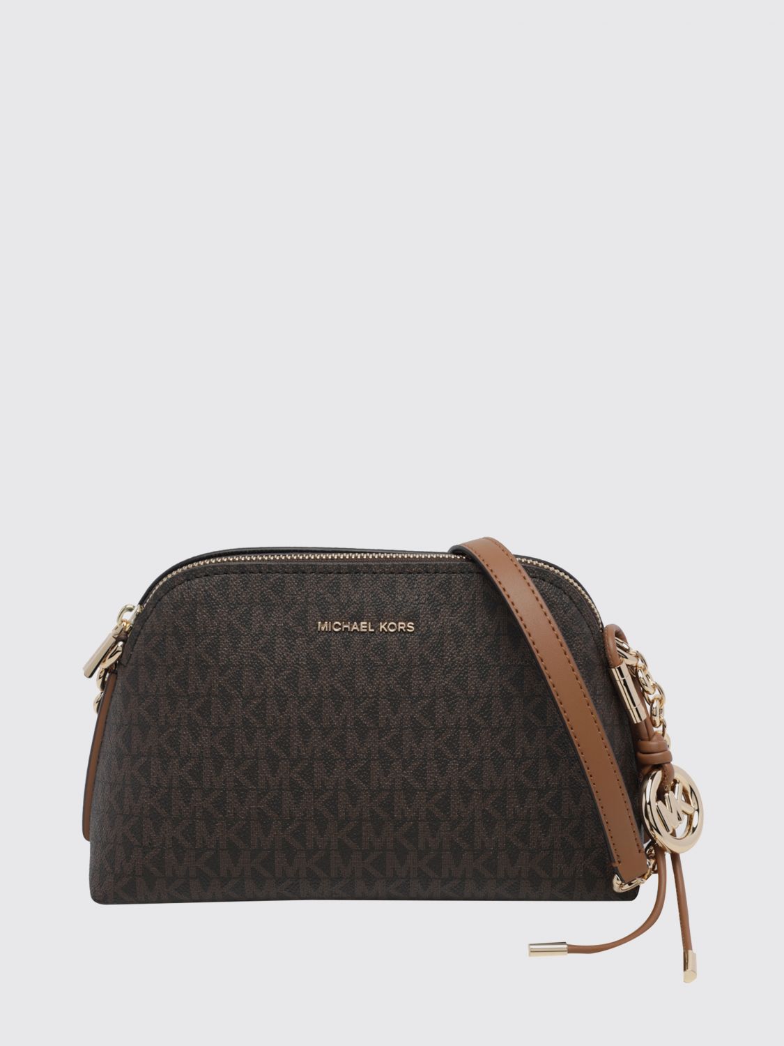 Michael Kors Freddie MK Monogram Coated Cotton Crossbody Bag Michael Kors Freddie MK Monogram Coated Cotton Crossbody Bag