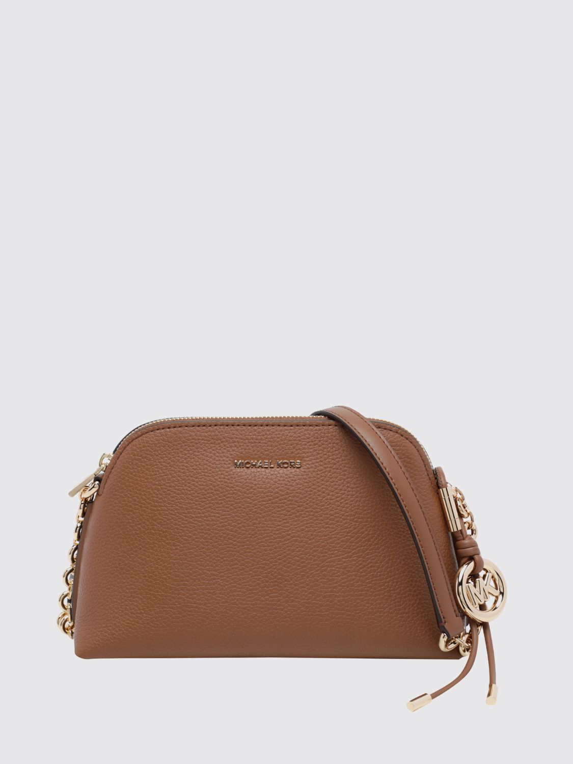 Michael Kors Freddie Calfskin Mini Crossbody Bag with Logo Charm