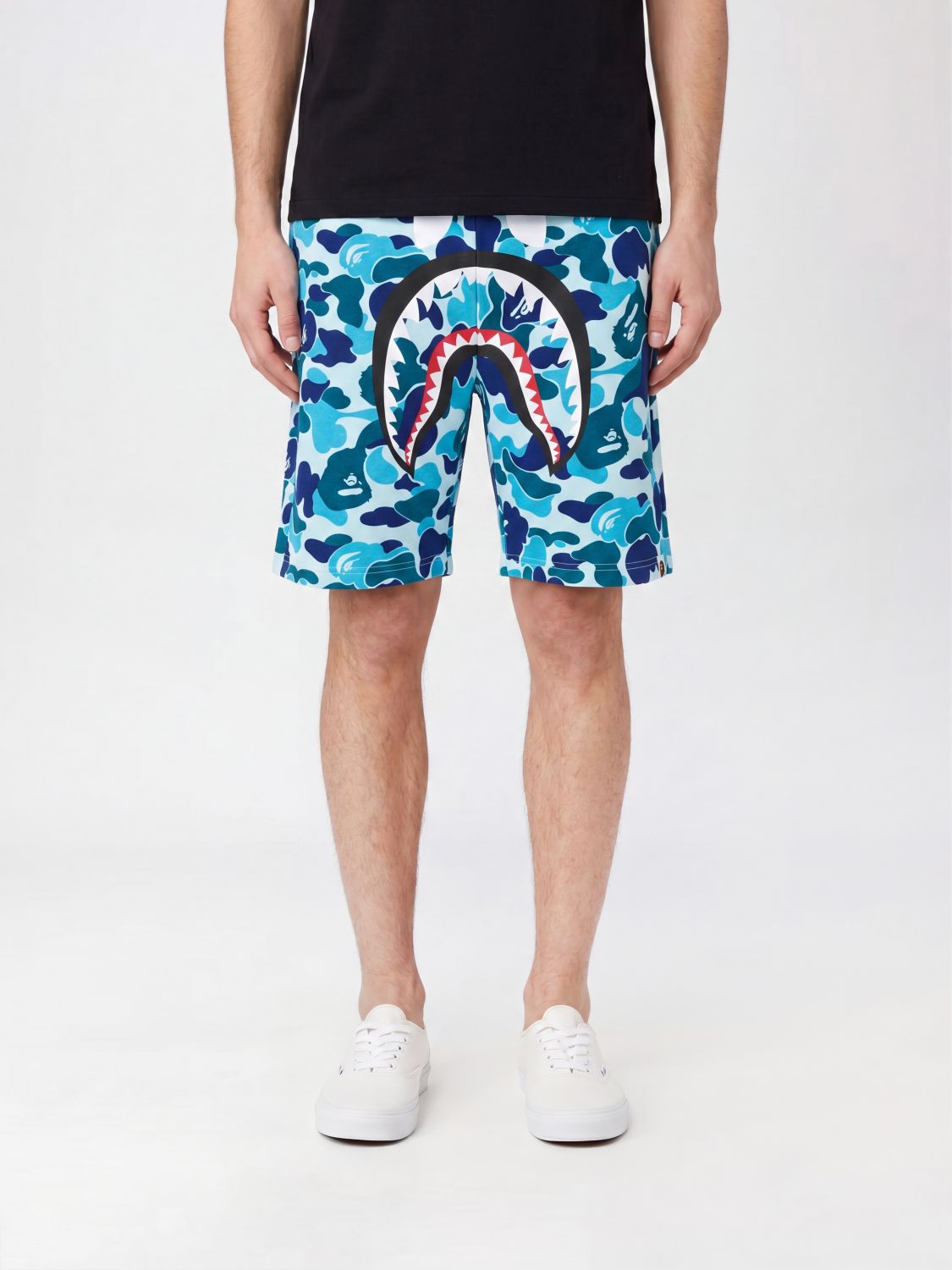 BAPE ABC Camo Shark Cotton Camouflage Shorts