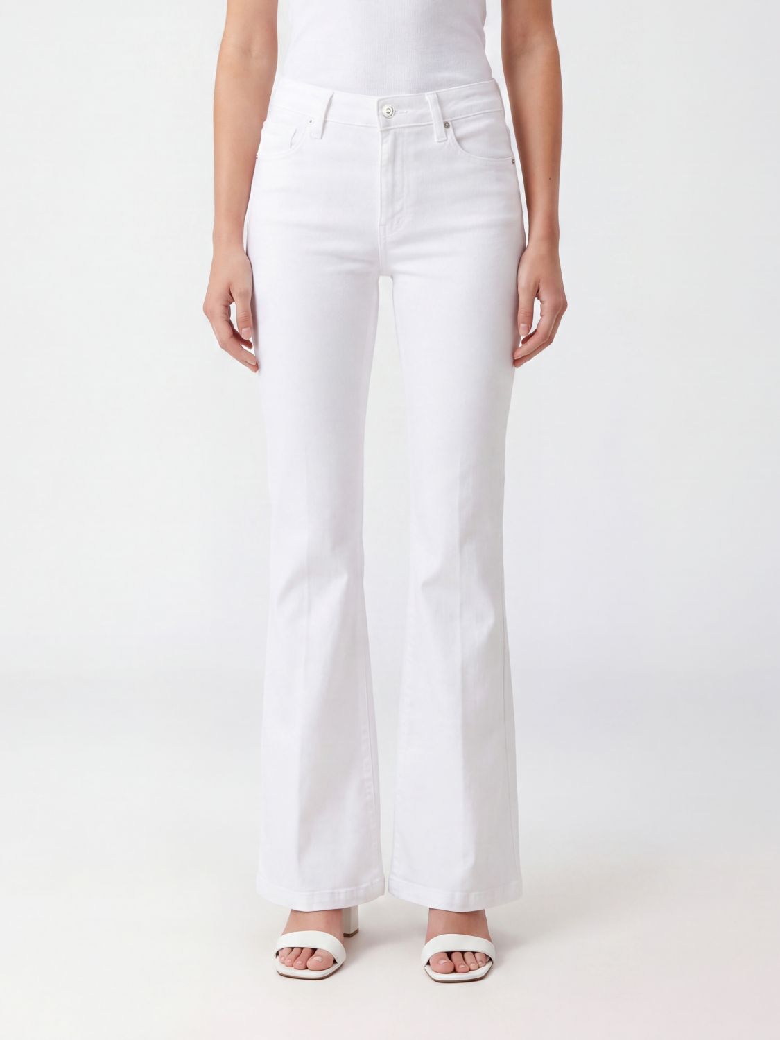 PAIGE Jeans Woman color White