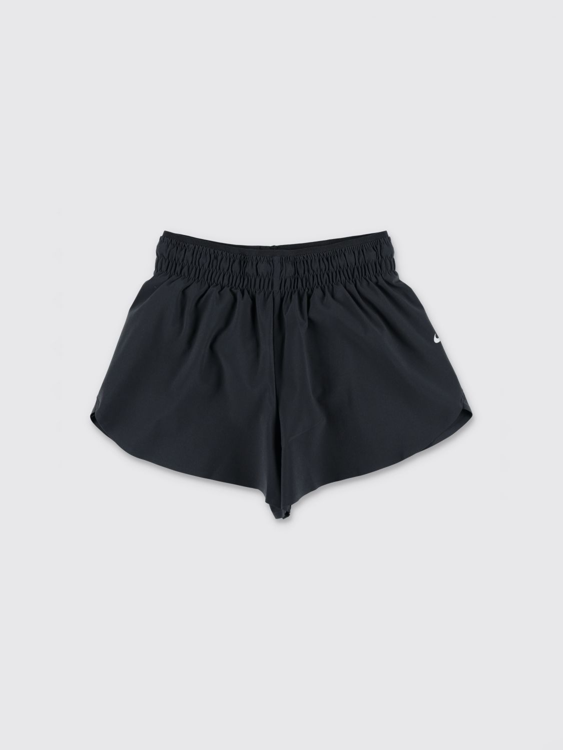 NIKE Pantaloncini sportivi da bambina in tessuto tecnico stretch con vita alta
