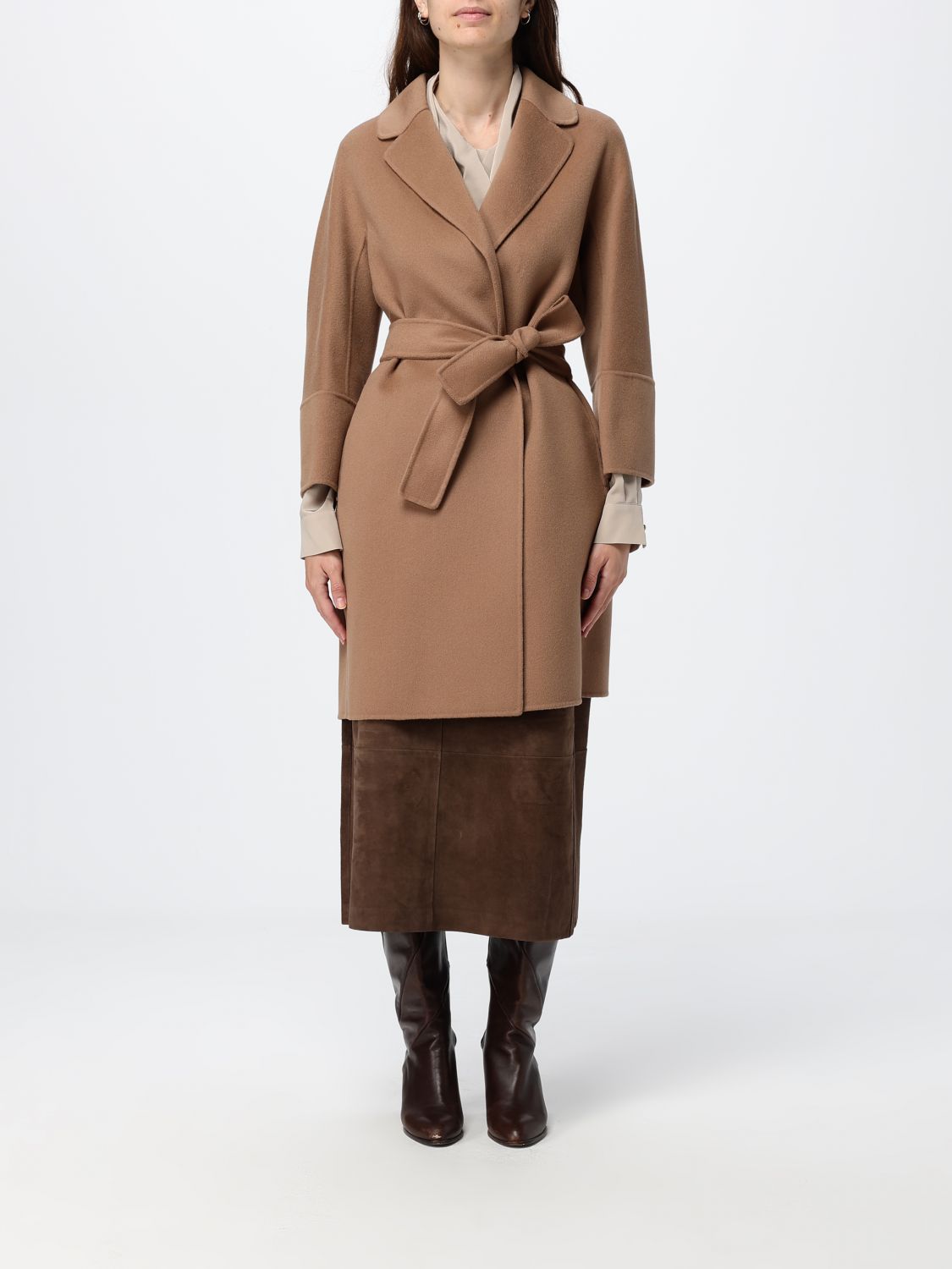'S MAX MARA Coat Woman color Beige