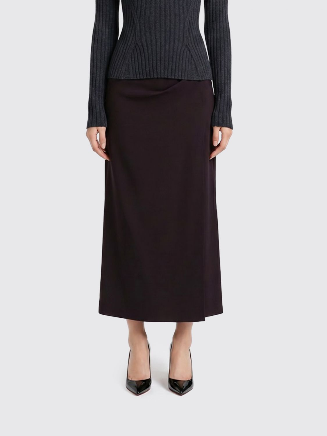 VICTORIA VICTORIA BECKHAM Skirt Woman color Brown