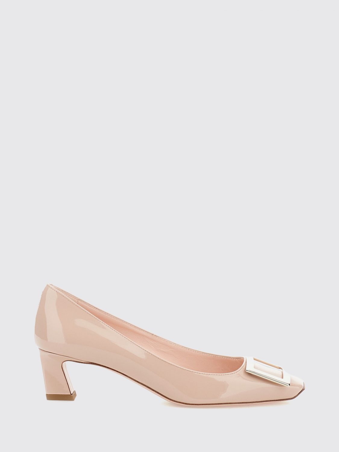 Roger Vivier Trompette Patent Leather Pumps with Low Heel