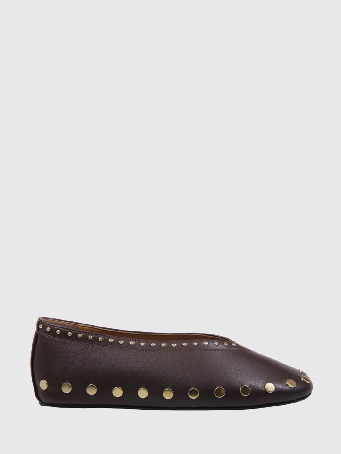 GANNI Ballet Flat Woman color Brown