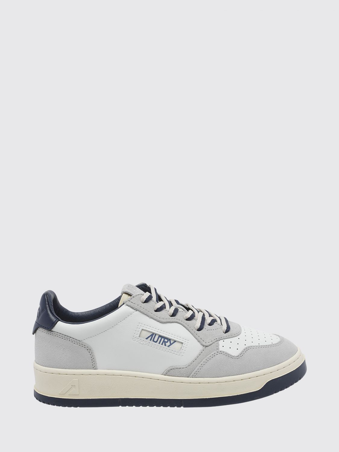 AUTRY Medalist Low zweifarbige Sneaker aus Kalbsleder und Wildleder