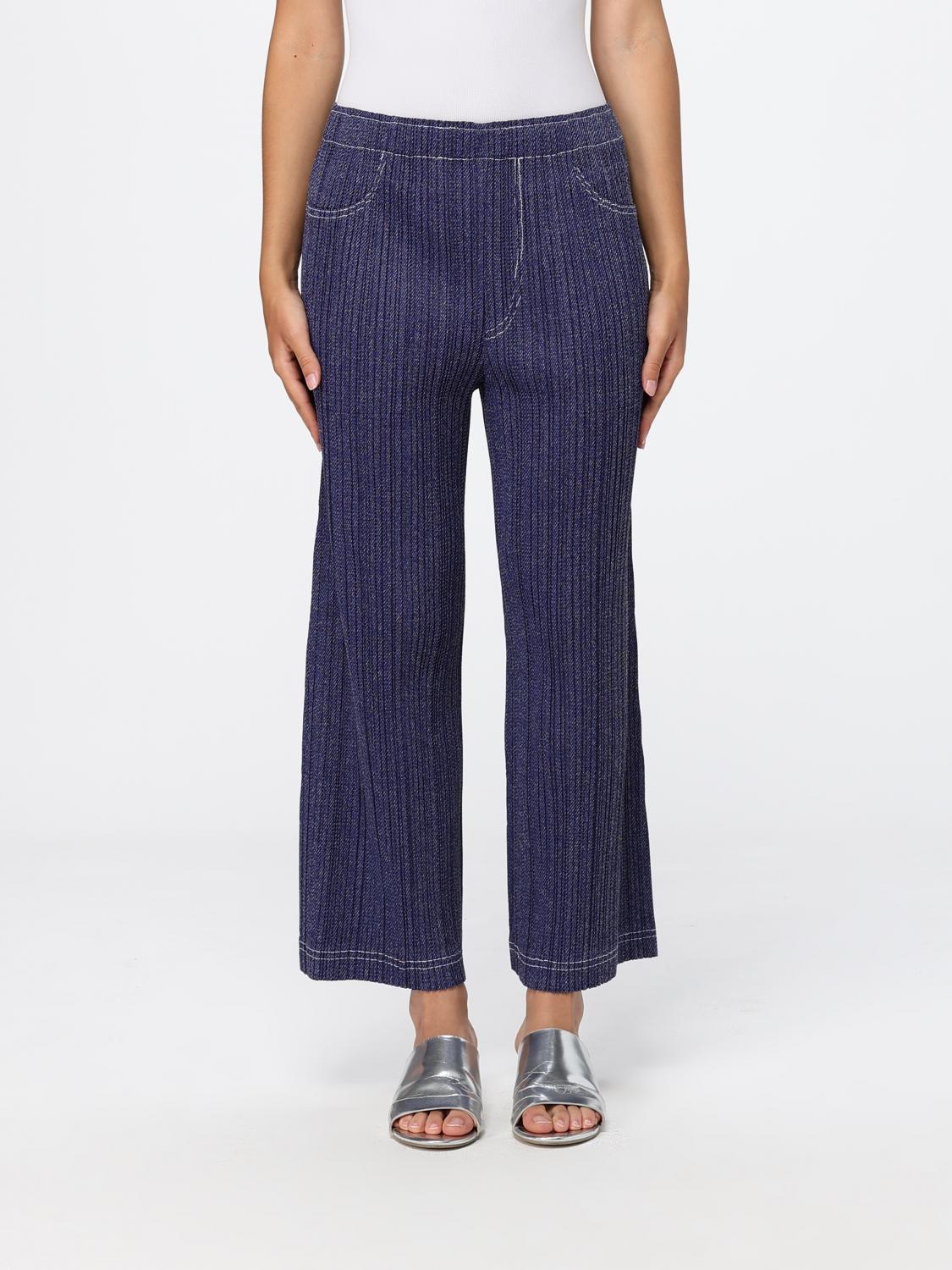 PLEATS PLEASE ISSEY MIYAKE Pleated Crêpe Cropped Flared Trousers