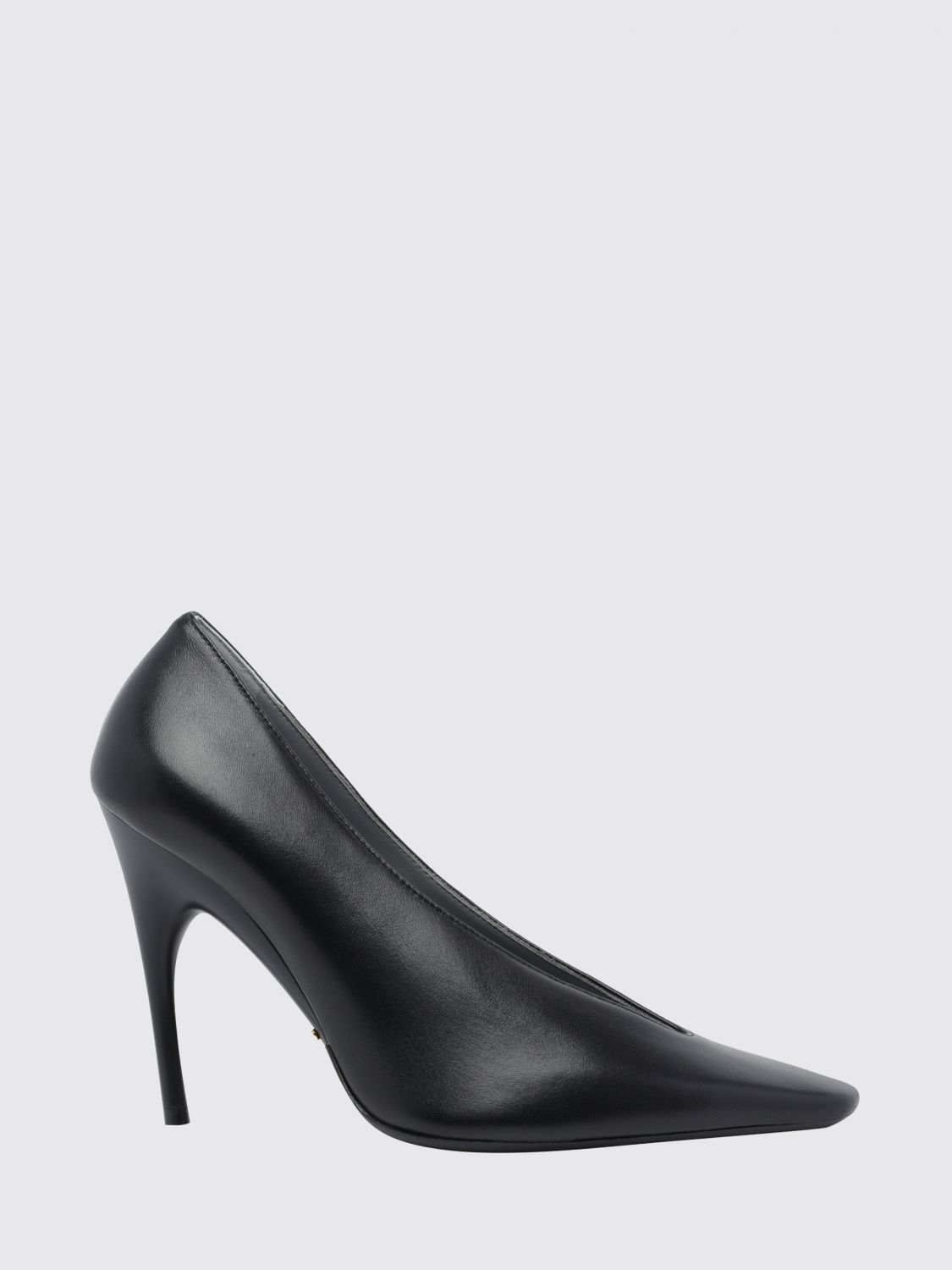 BALENCIAGA Duchesse Calfskin Leather Pumps with High Stiletto Heel