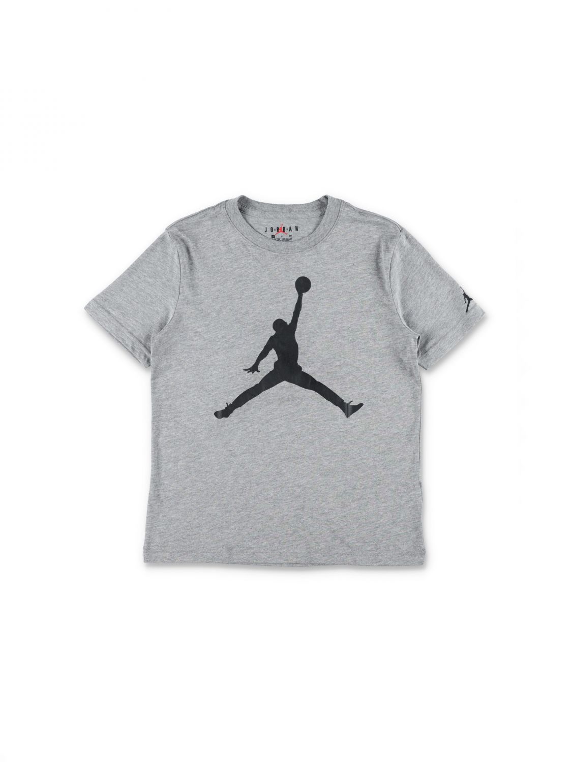 NIKE T-shirt da bambino in misto cotone con logo stampato e girocollo