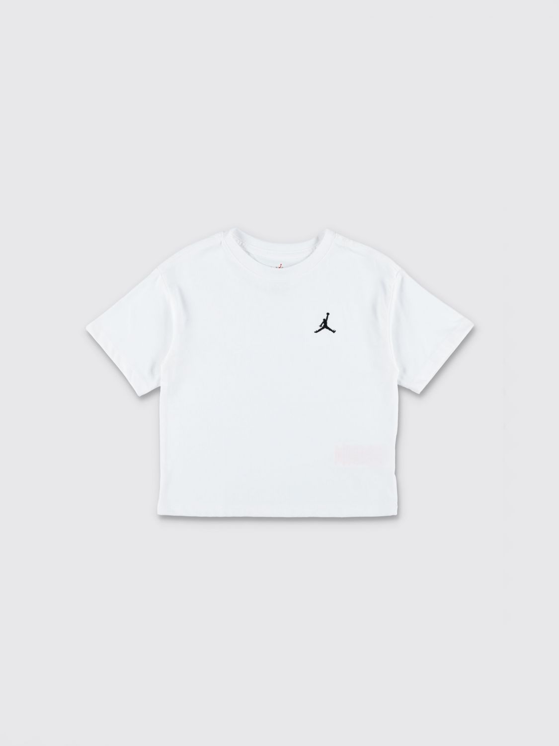 NIKE T-shirt da bambino in misto cotone con logo a contrasto sul davanti