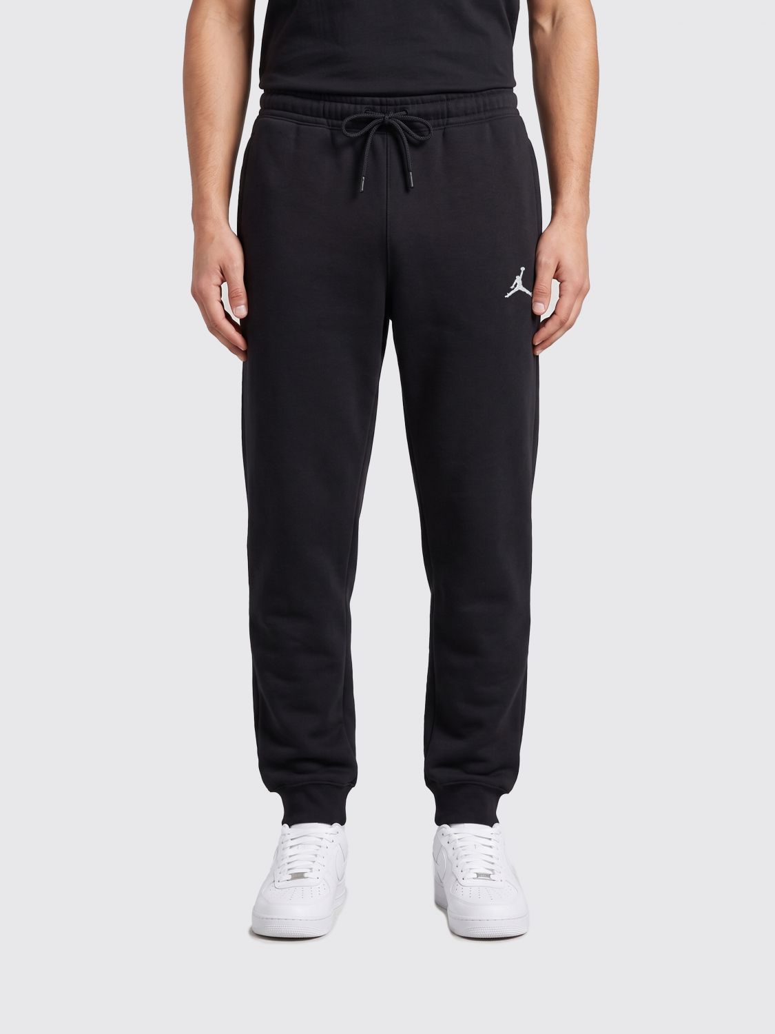 NIKE Cotton Blend Jogging Trousers with Elasticated Waist and Logo