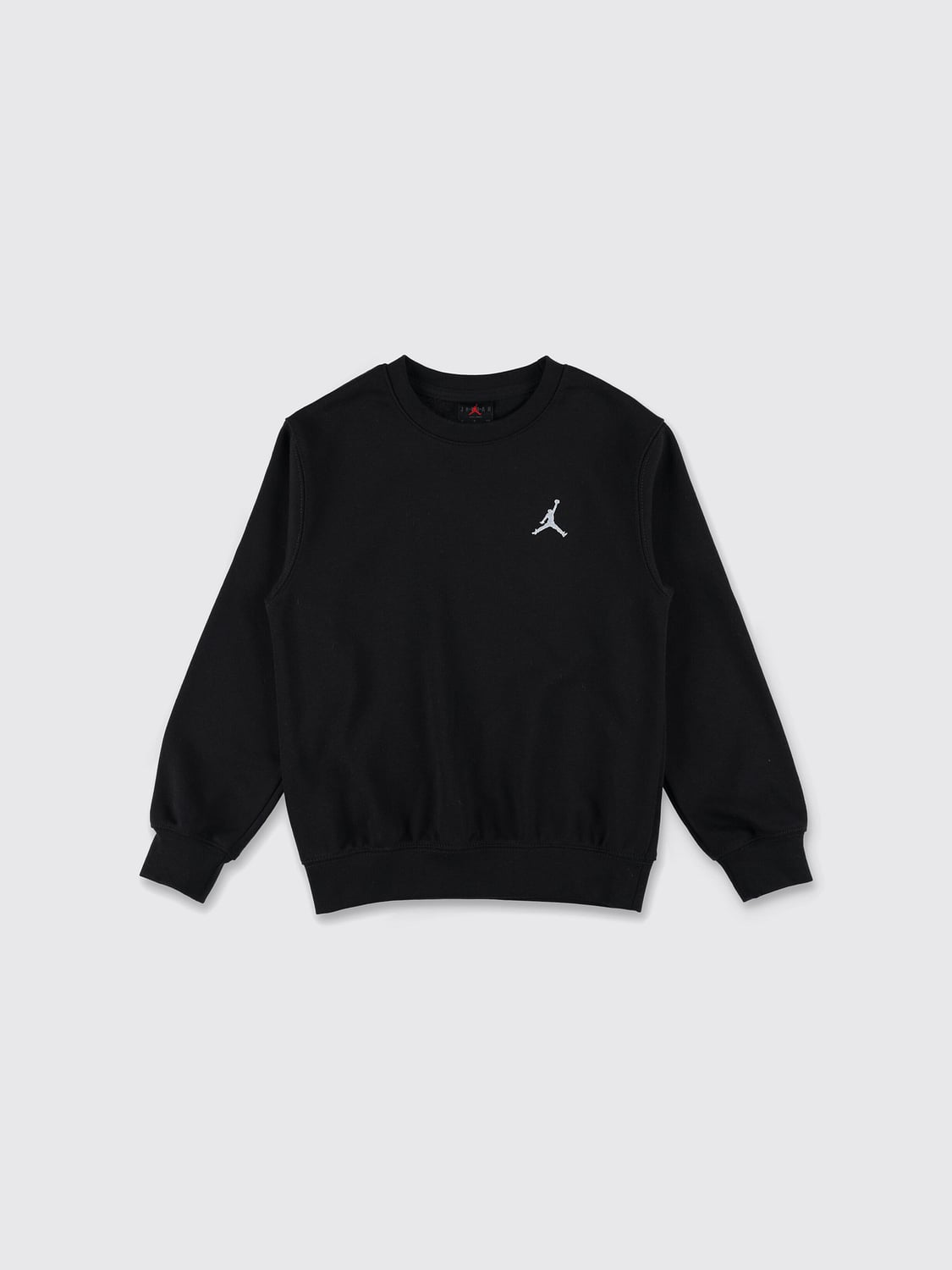 NIKE Boy's Crew Neck Cotton Blend Sweatshirt with Contrast Logo