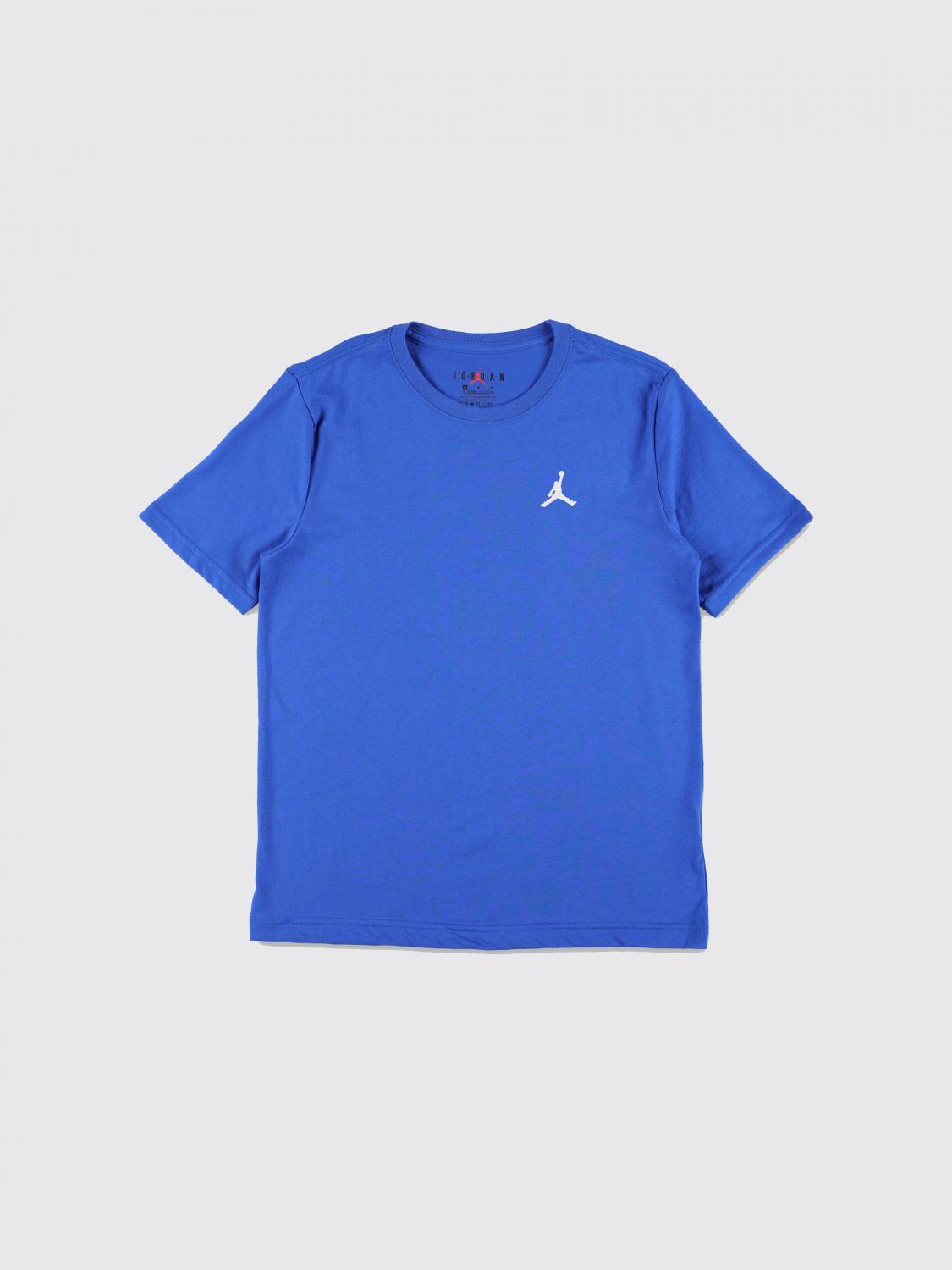 NIKE Boy's Cotton Blend T-Shirt with Contrast Logo