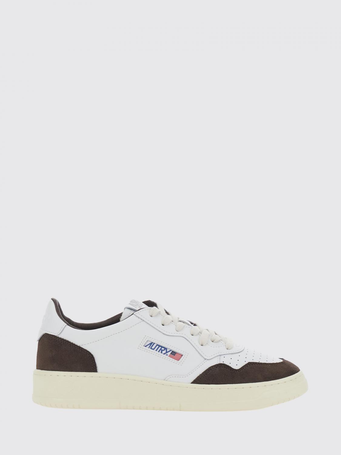 AUTRY Medalist Low zweifarbige Sneaker aus Kalbsleder und Wildleder