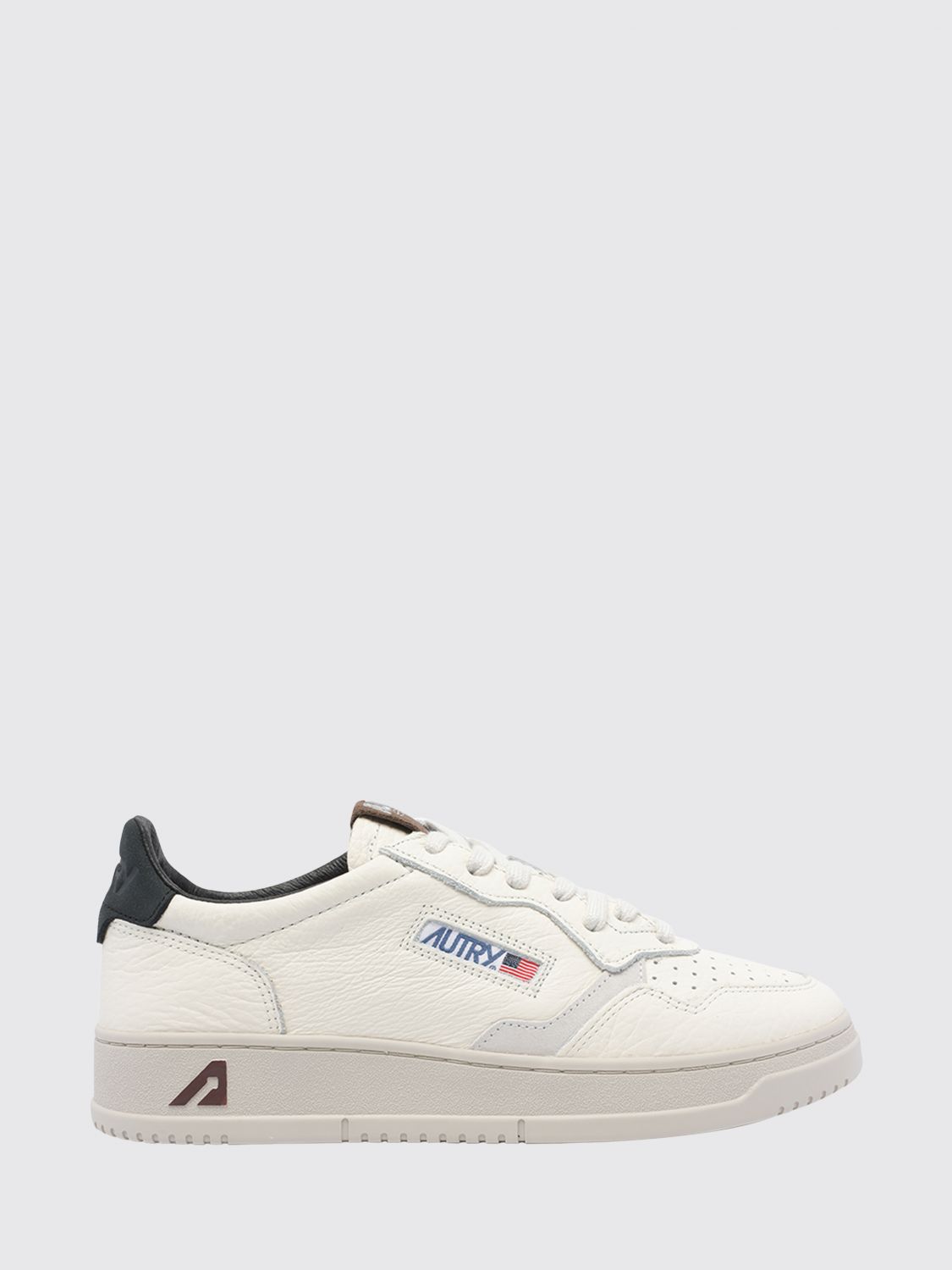 AUTRY Medalist Low zweifarbige Sneaker aus Kalbsleder und Wildleder