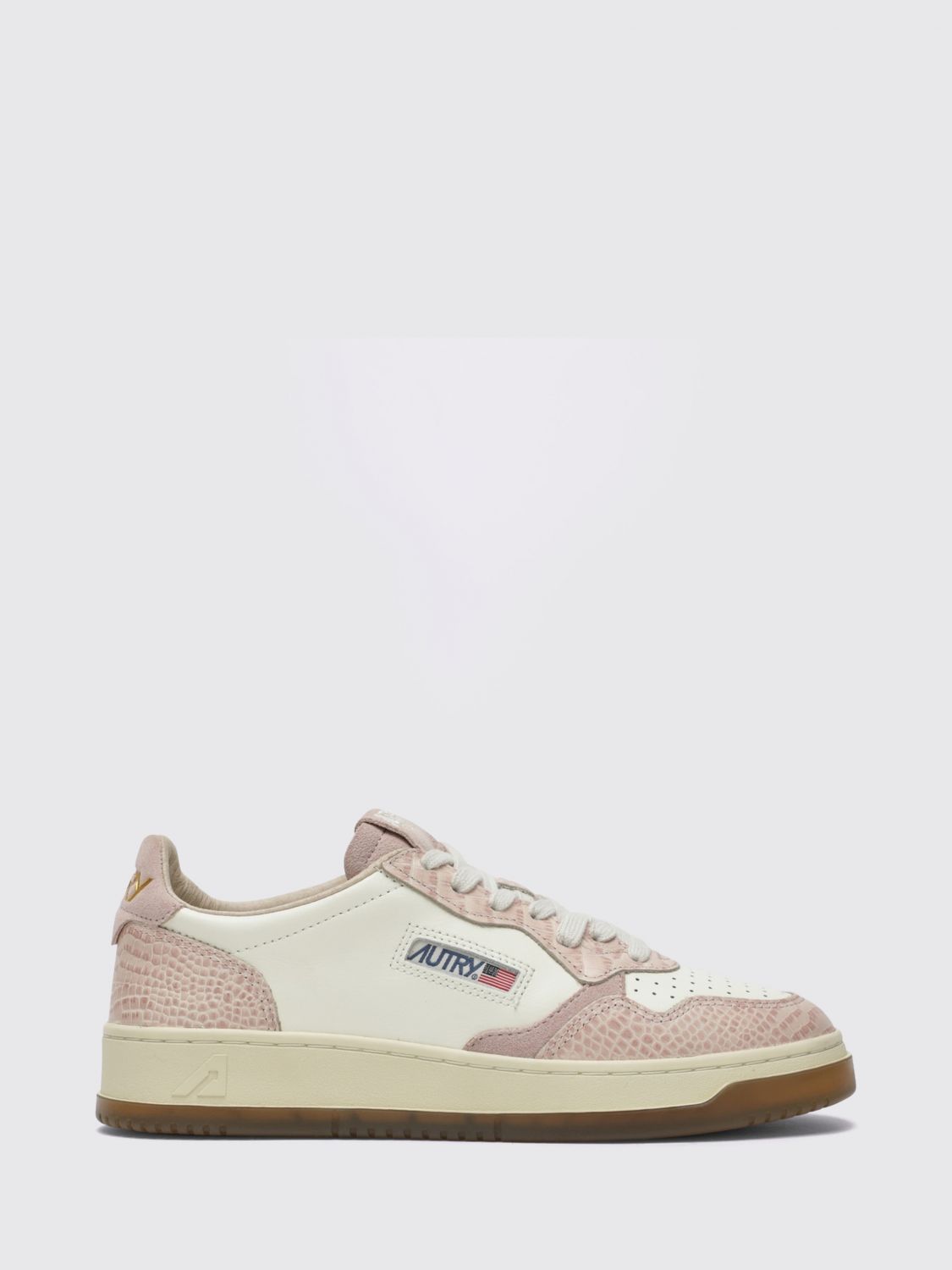 AUTRY Medalist Low Super Vintage Sneakers aus Leder und Veloursleder mit Used-Effekt