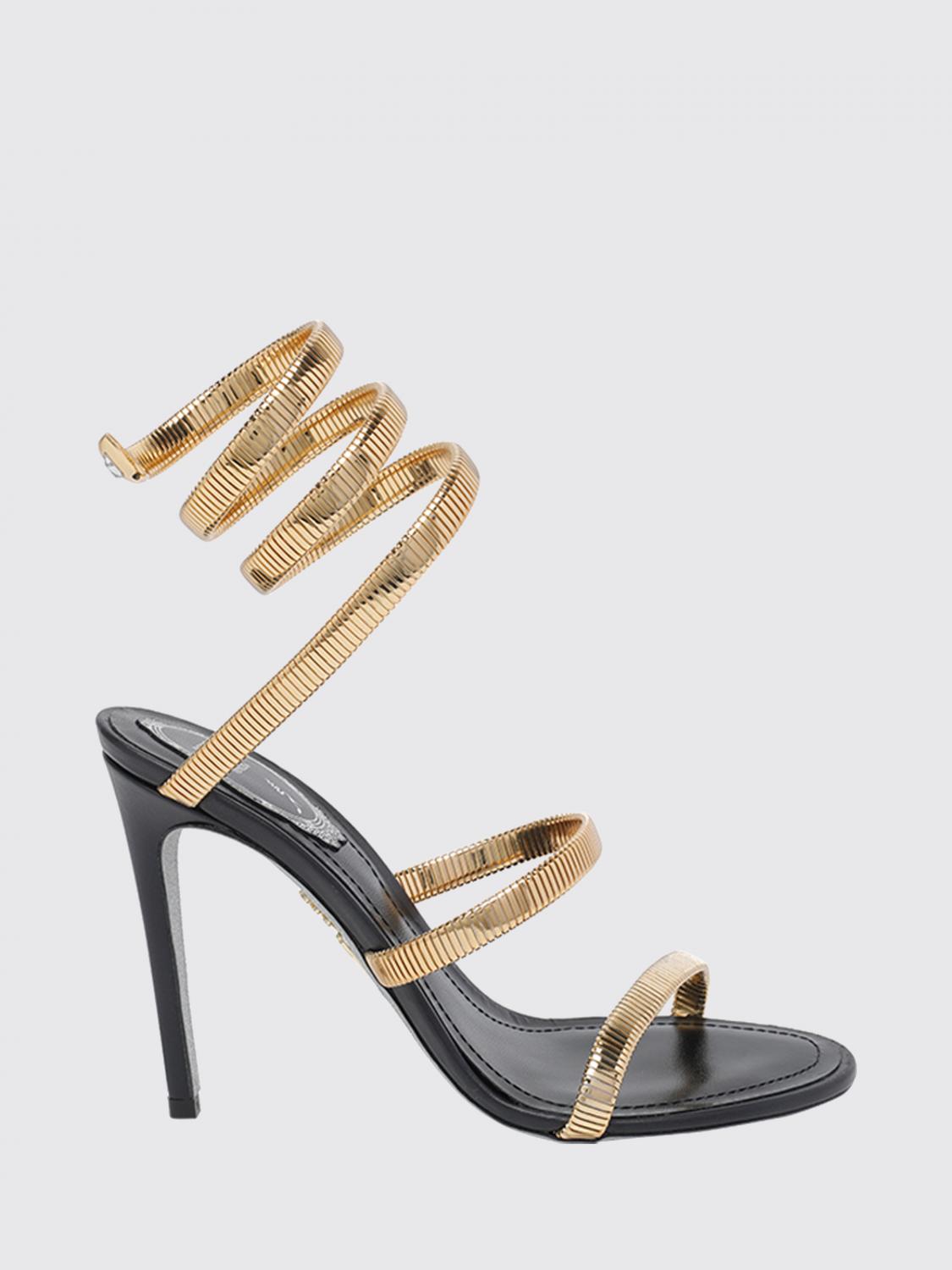 RENE CAOVILLA Juniper Stiletto-Sandalen mit ikonischem Schlangenriemen