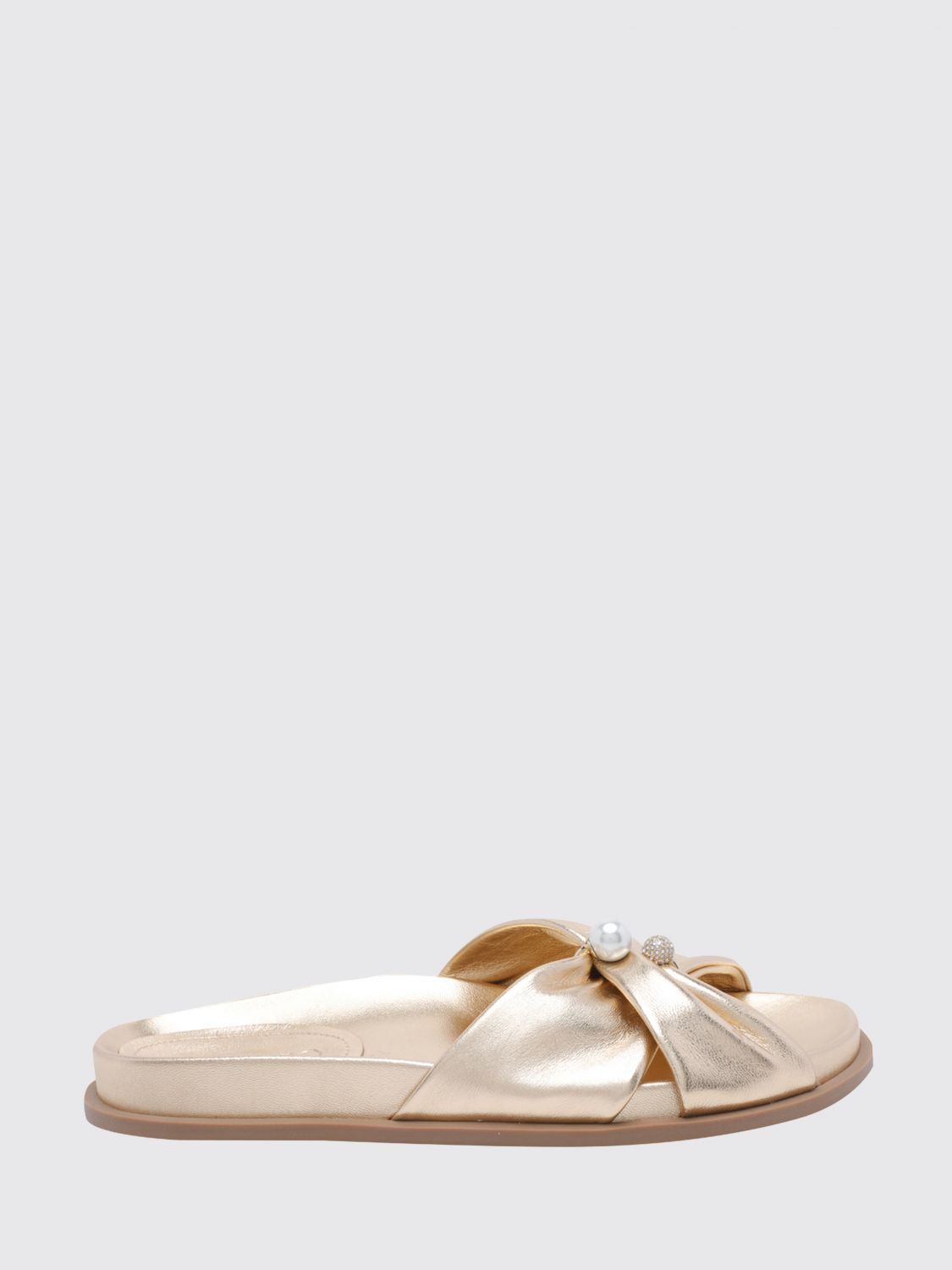 JIMMY CHOO Heeled Sandal Woman color Gold
