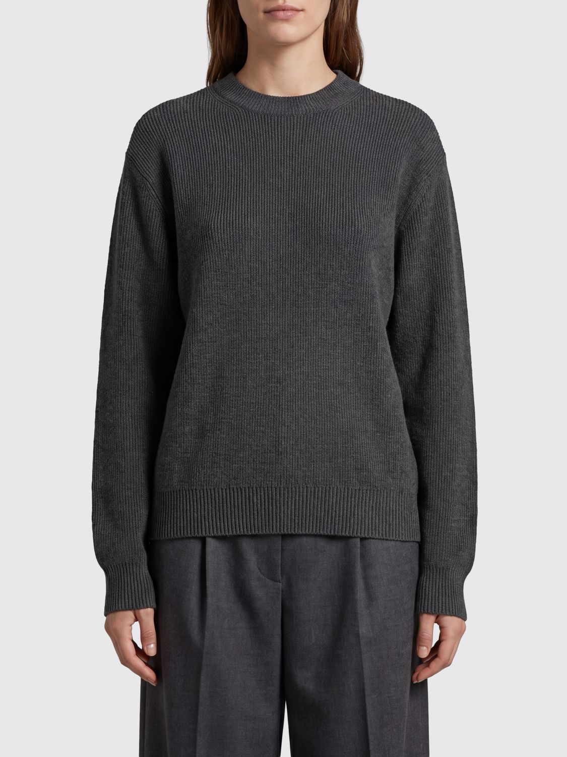 GOLDEN GOOSE Relaxed Fit Cotton-Blend Crewneck Jumper with Rear Logo　GOLDEN GOOSE リラックスフィット コットンブレンド クルーネック ジャンパー 背面ロゴ付き GOLDEN