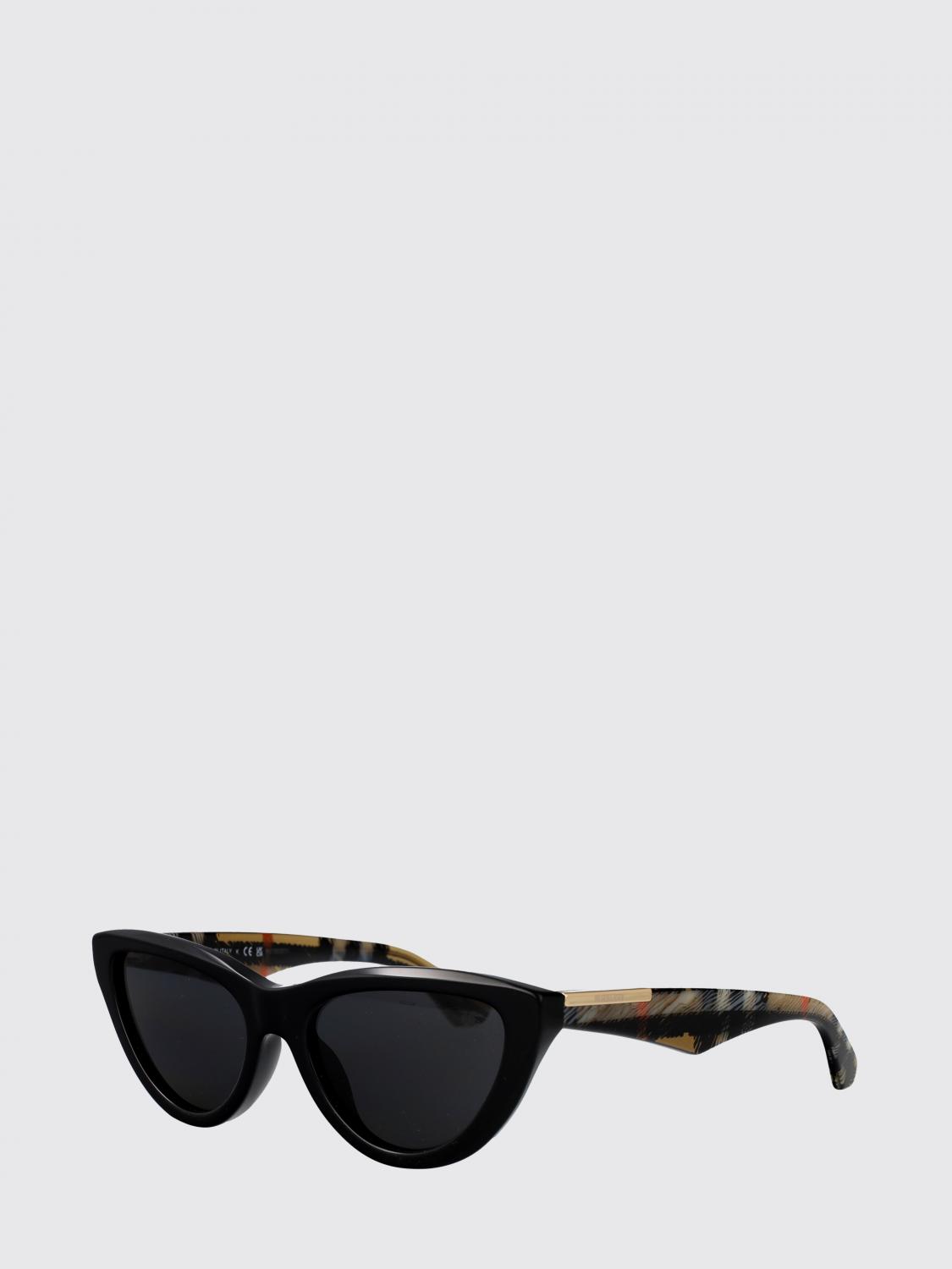 BURBERRY Occhiali da sole cat-eye in acetato con motivo Vintage Check