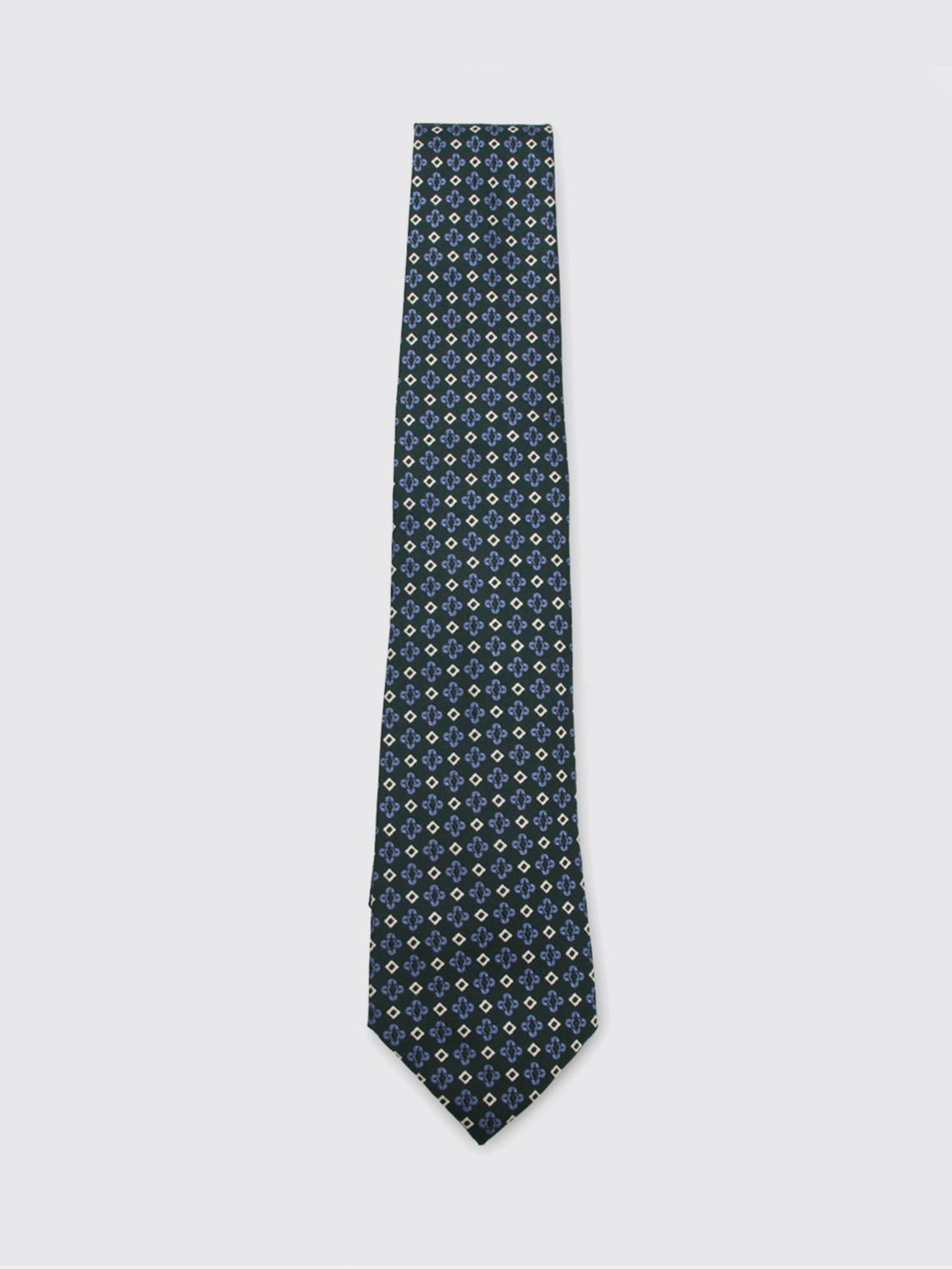 Canali Geometric Print Pure Silk Tie