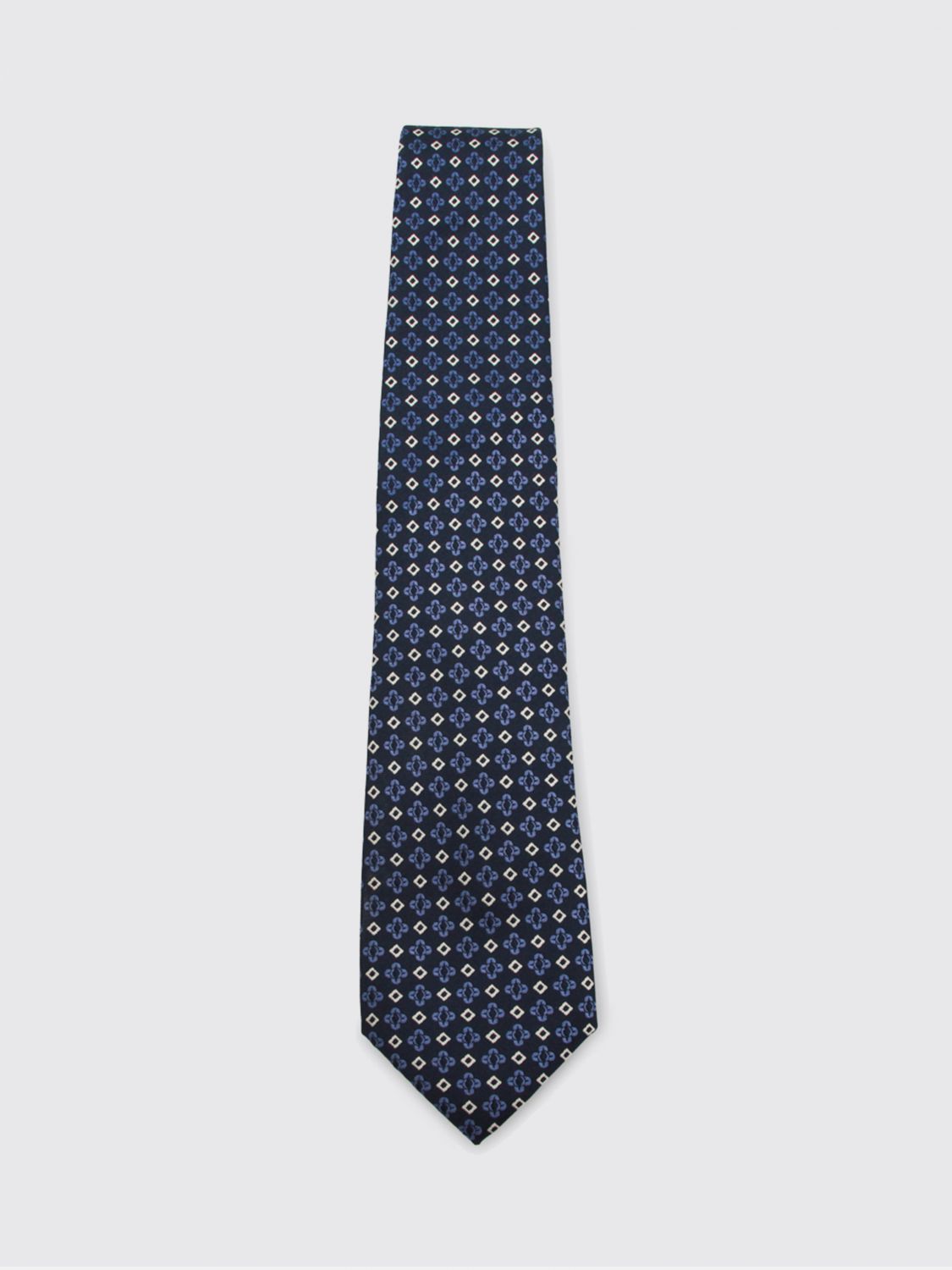CANALI Geometric Print Pure Silk Tie