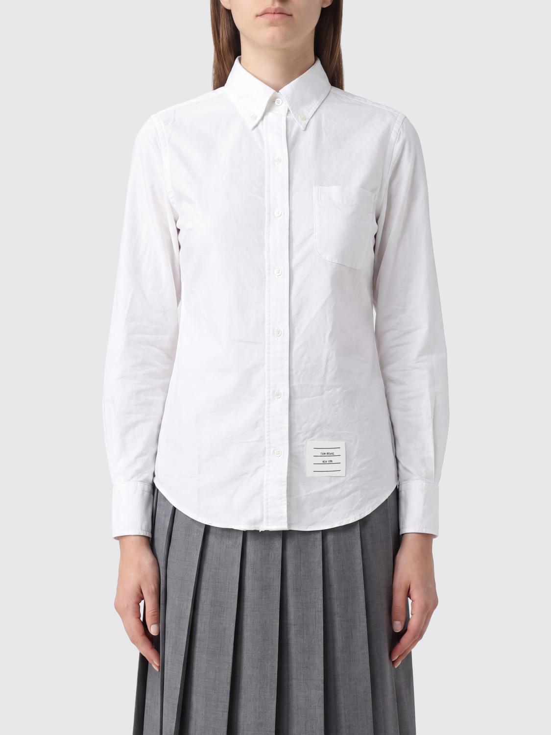 THOM BROWNE Slim-Fit-Hemd aus Baumwollpopeline mit Button-Down-Kragen