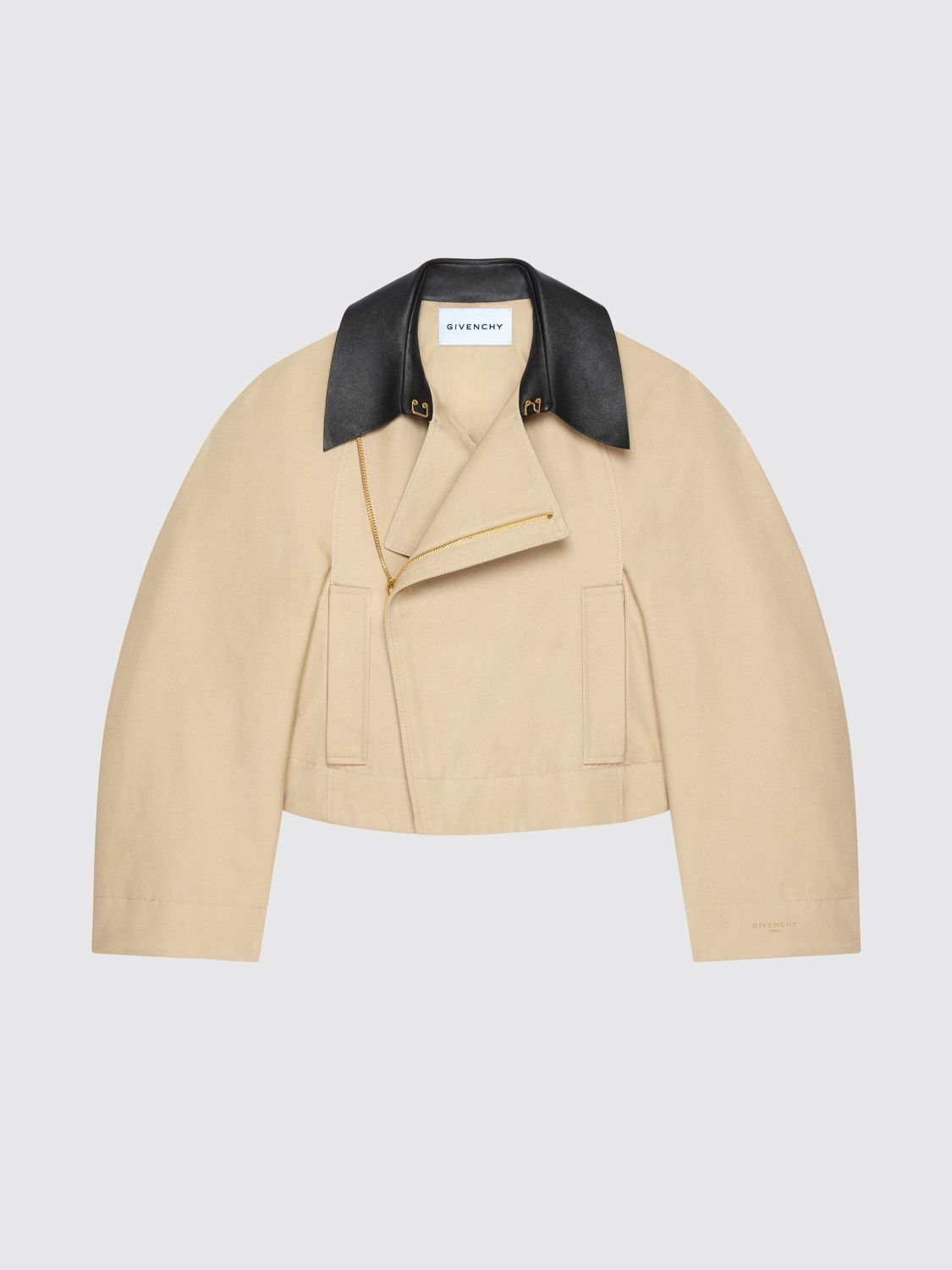 GIVENCHY Giacca cropped in cotone e lana