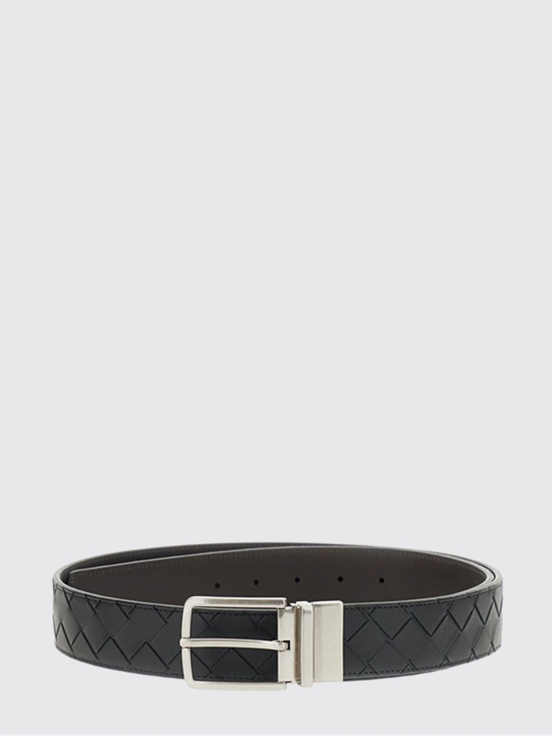 BOTTEGA VENETA Woven Belt in Calfskin with Intrecciato Technique