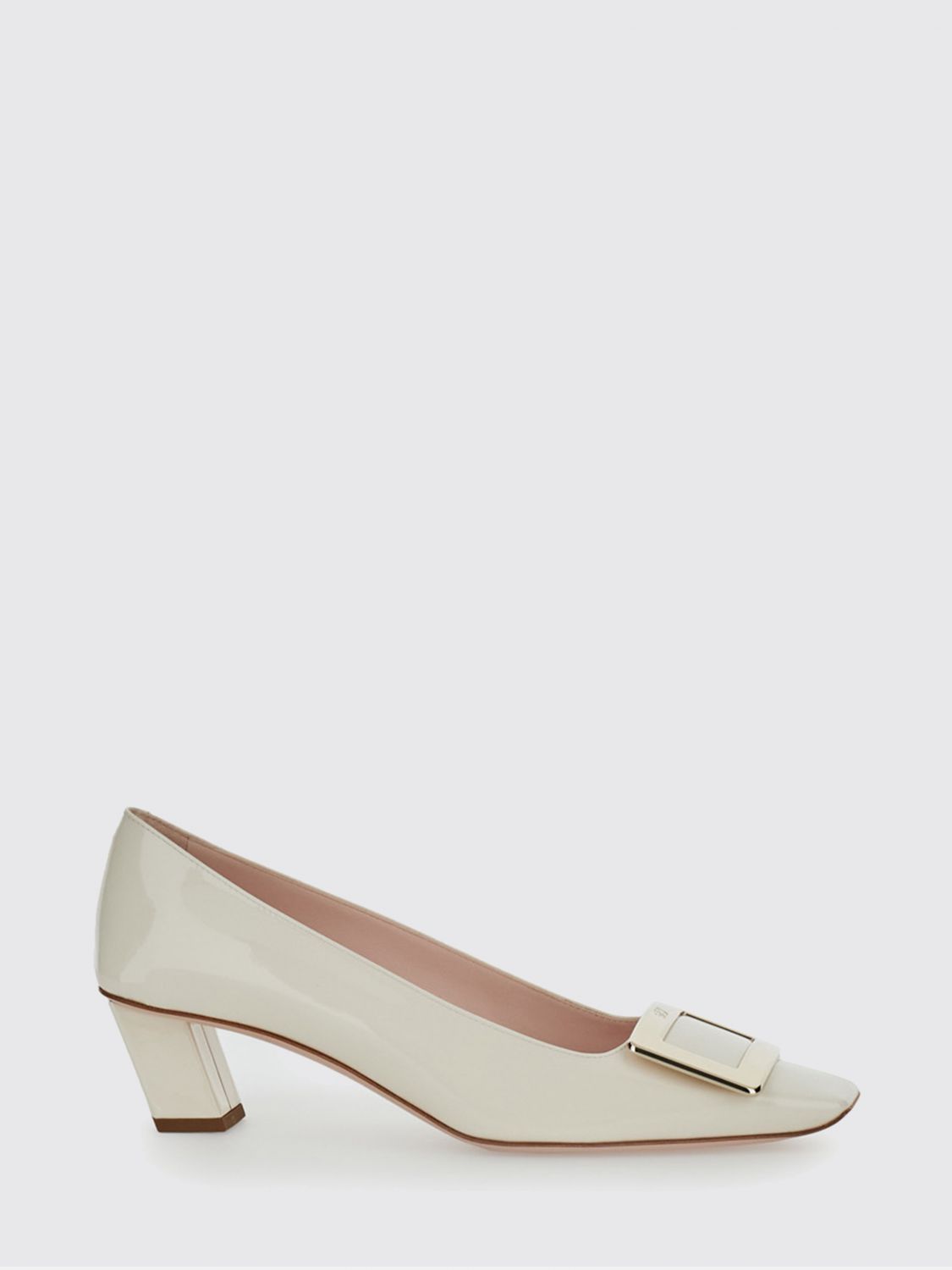 ROGER VIVIER Belle Vivier Pumps von aus Lackleder mit niedrigem Absatz