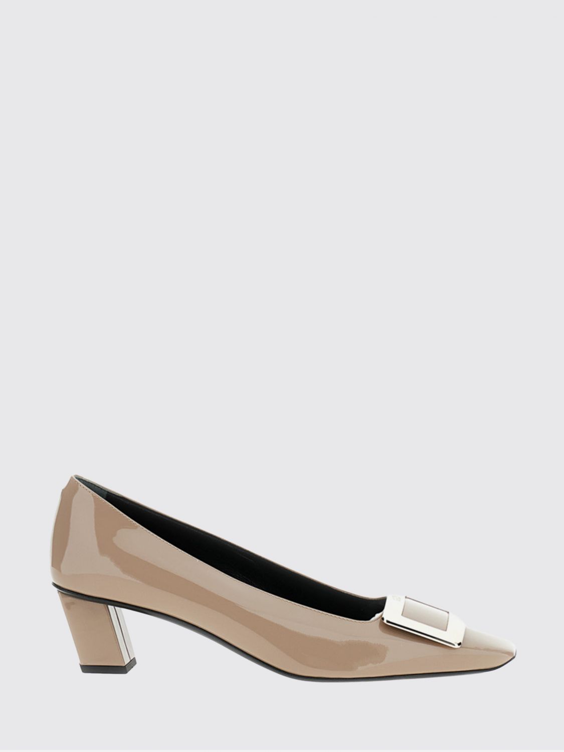 ROGER VIVIER Belle Vivier Pumps von aus Lackleder mit niedrigem Absatz