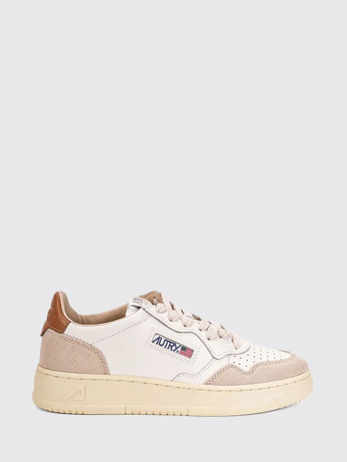 AUTRY Sneakers Medalist Low in pelle, suede e nylon con design bicolore