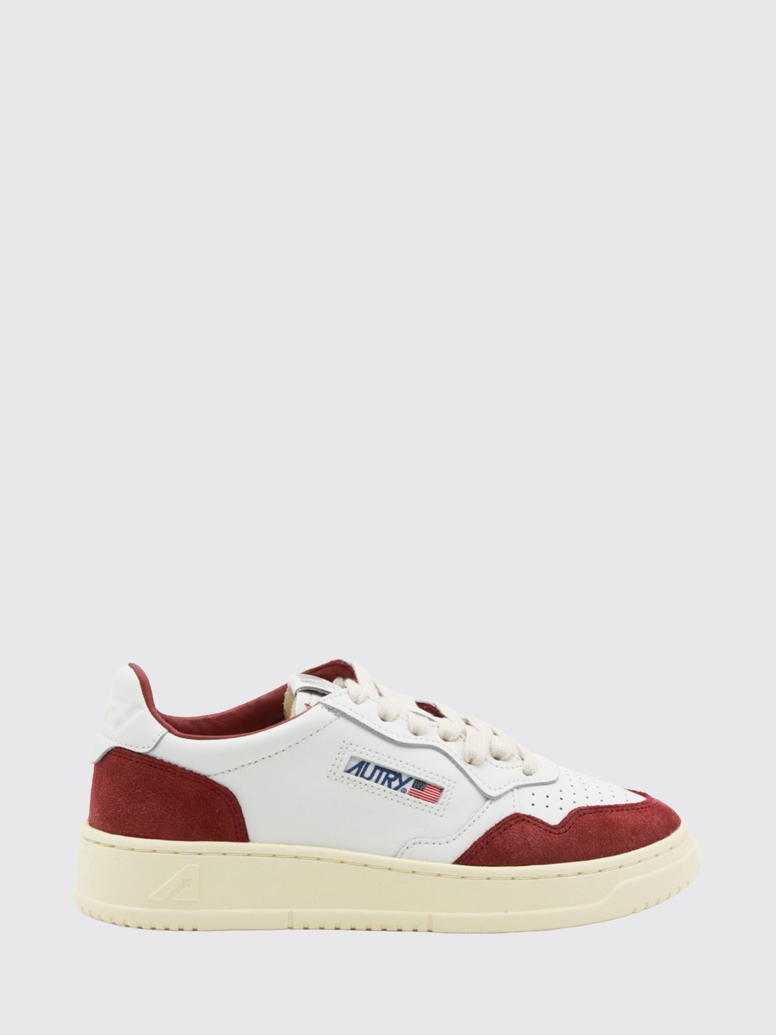 AUTRY Sneakers Medalist Low da donna in pelle e suede con design bicolore