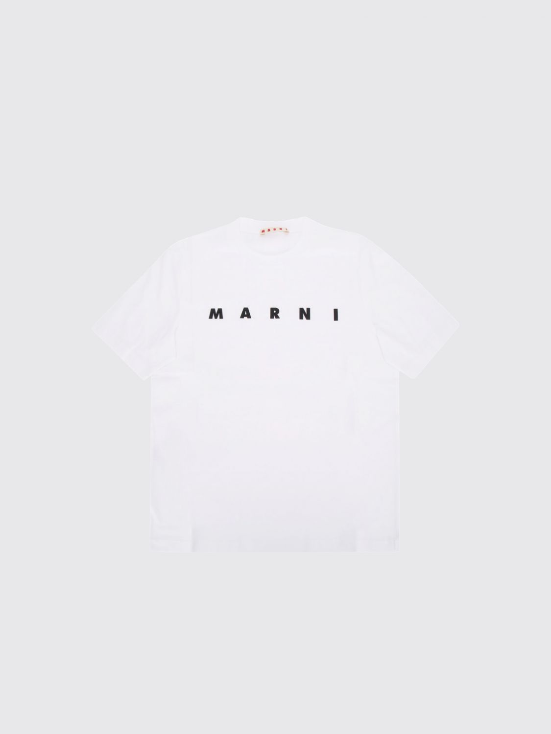 MARNI Boy's Cotton T-shirt with Contrast Logo　MARNI コントラストロゴ付きボーイズコットンTシャツ MARNI