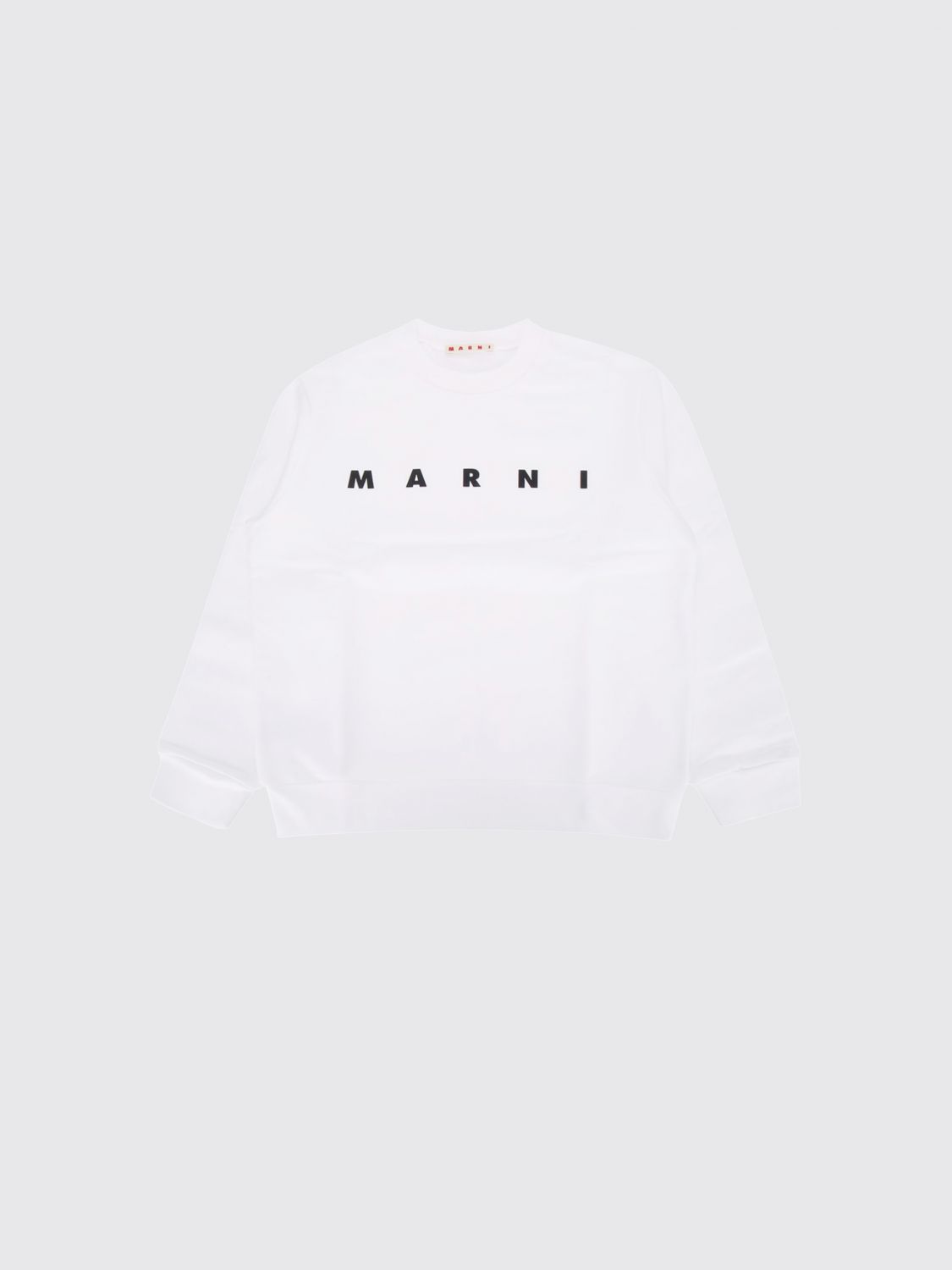 MARNI Rundhals-Sweatshirt aus Baumwolle für Jungen mit Kontrast-Logo