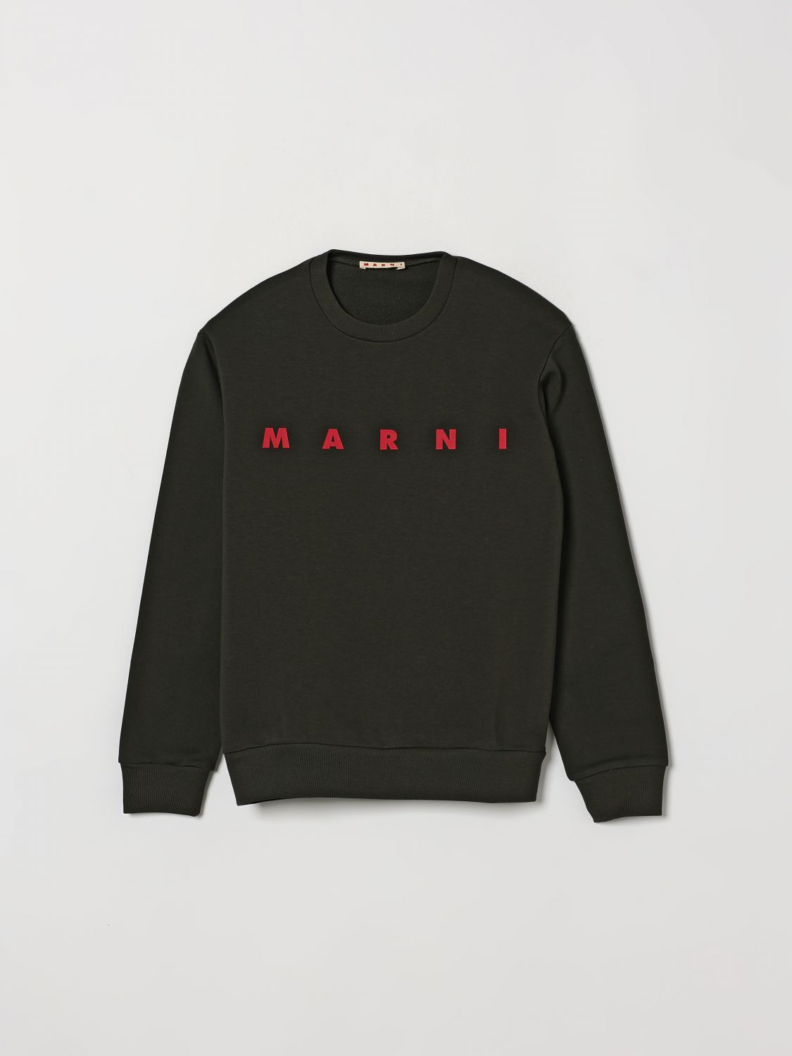 MARNI Rundhals-Sweatshirt aus Baumwolle für Jungen mit Kontrast-Logo