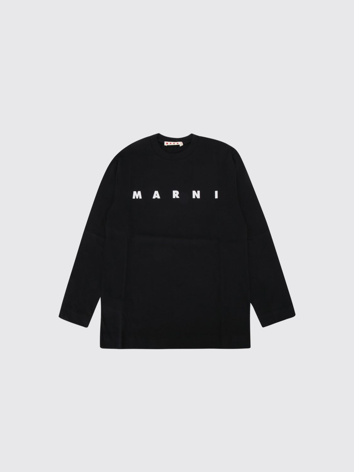 MARNI Boy's Long-Sleeved Cotton Jumper with Contrast Logo　MARNI コントラストロゴ付きボーイズ長袖コットンジャンパー MARNI